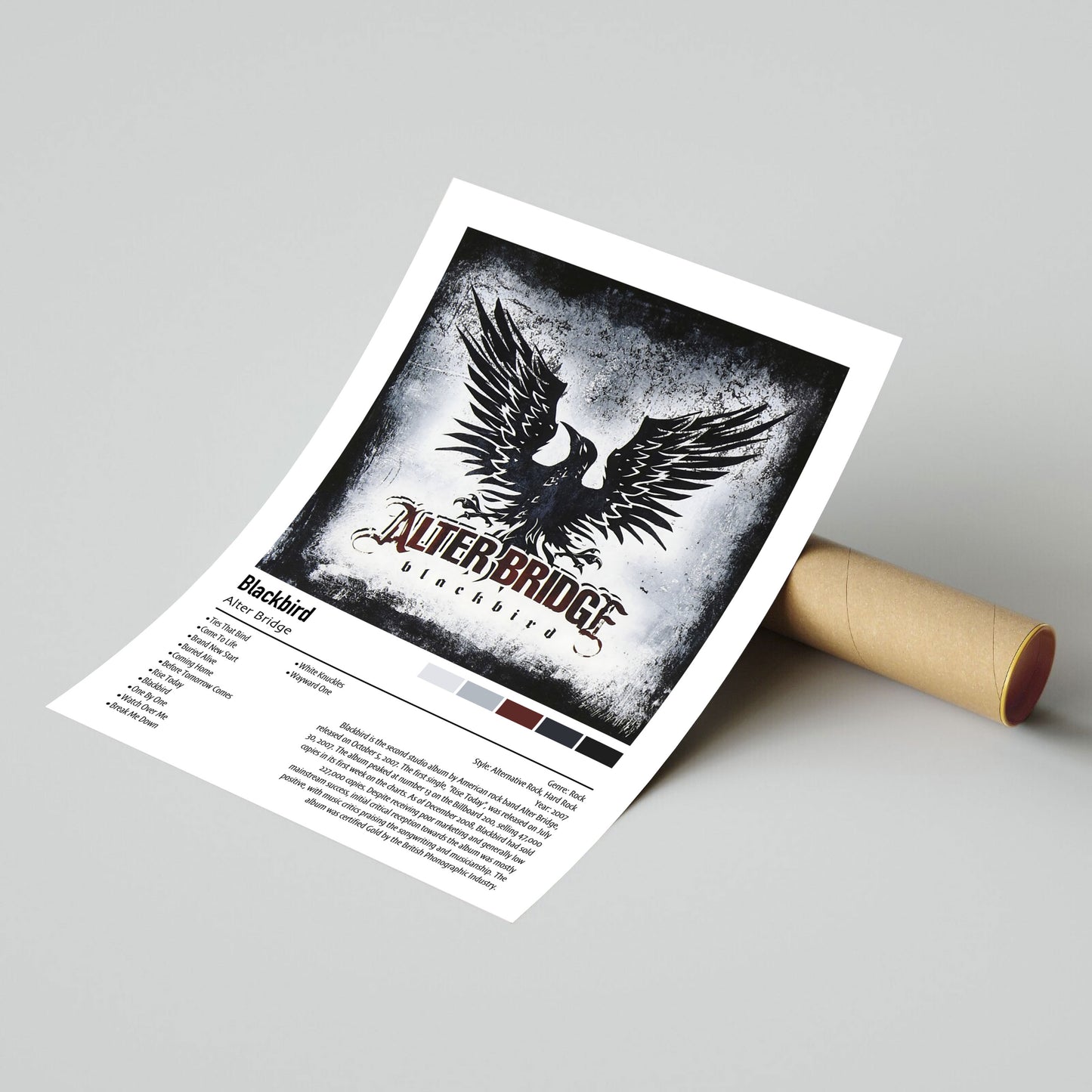 Alterbridge | Blackbird | Custom Album Cover Poster Print