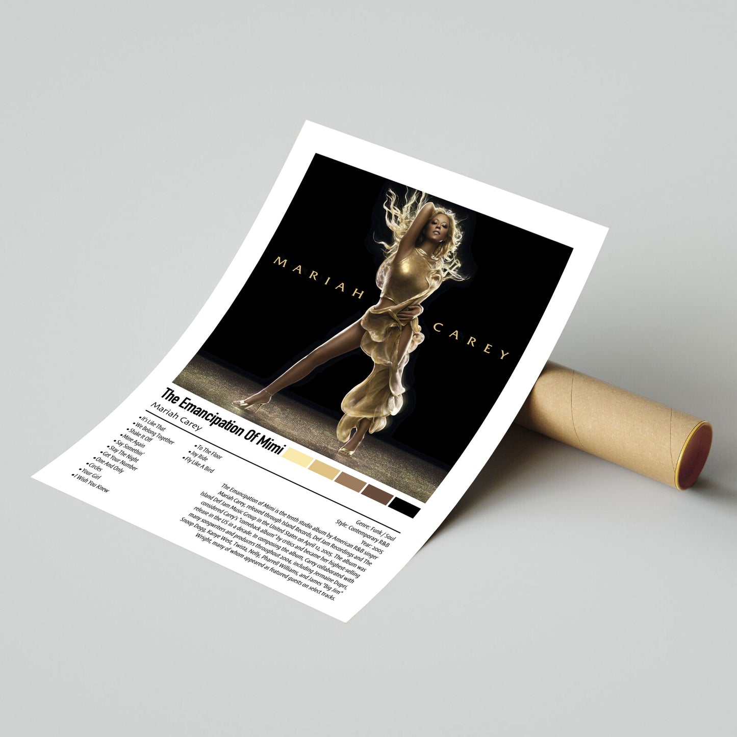 Mariah Carey | The Emancipation Of Mimi | Custom Album Cover Poster Print