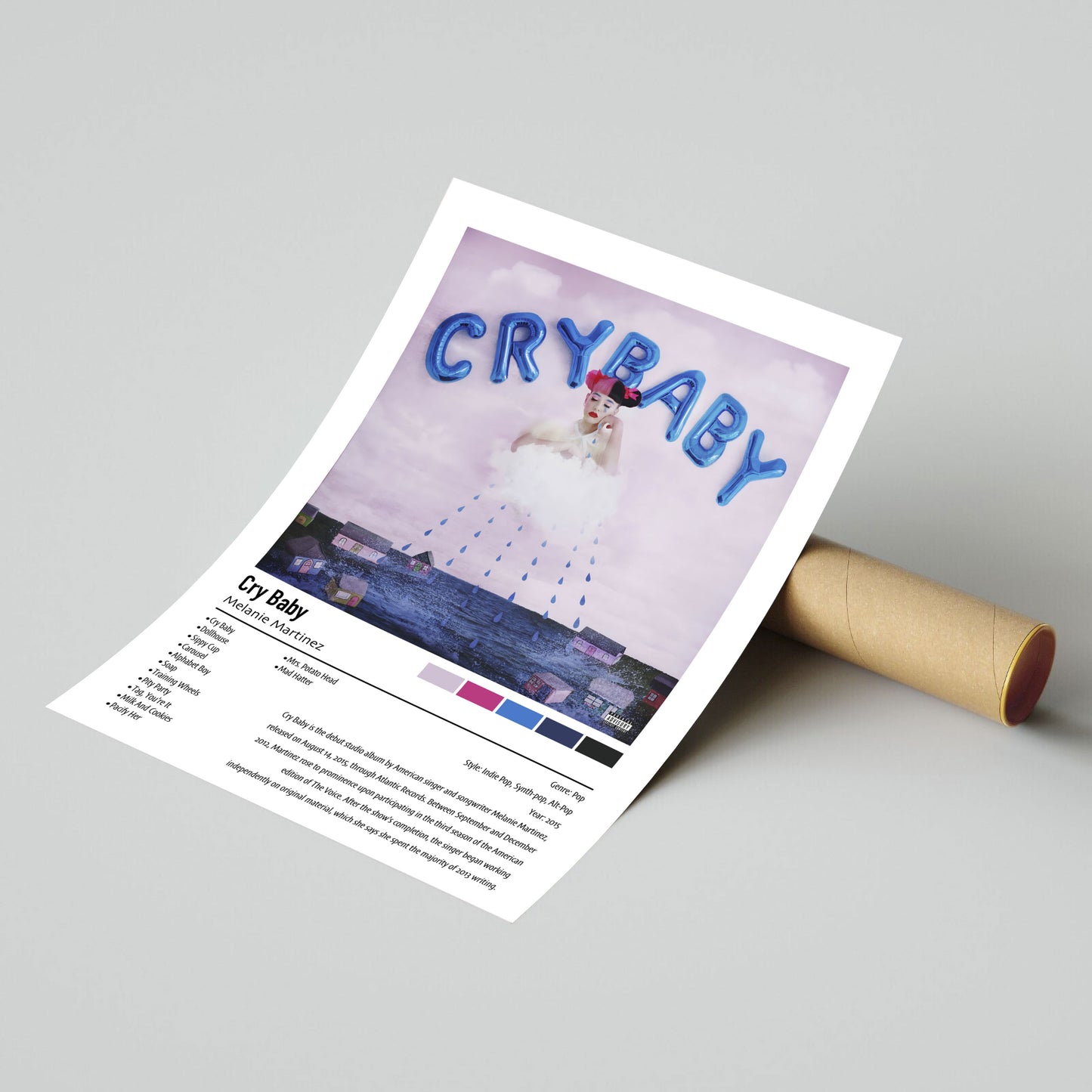 Melanie Martinez | Cry Baby | Custom Album Cover Poster Print
