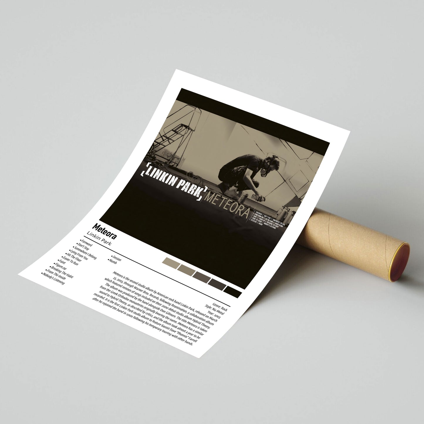 Linkin Park | Meteora | Custom Album Cover Poster Print