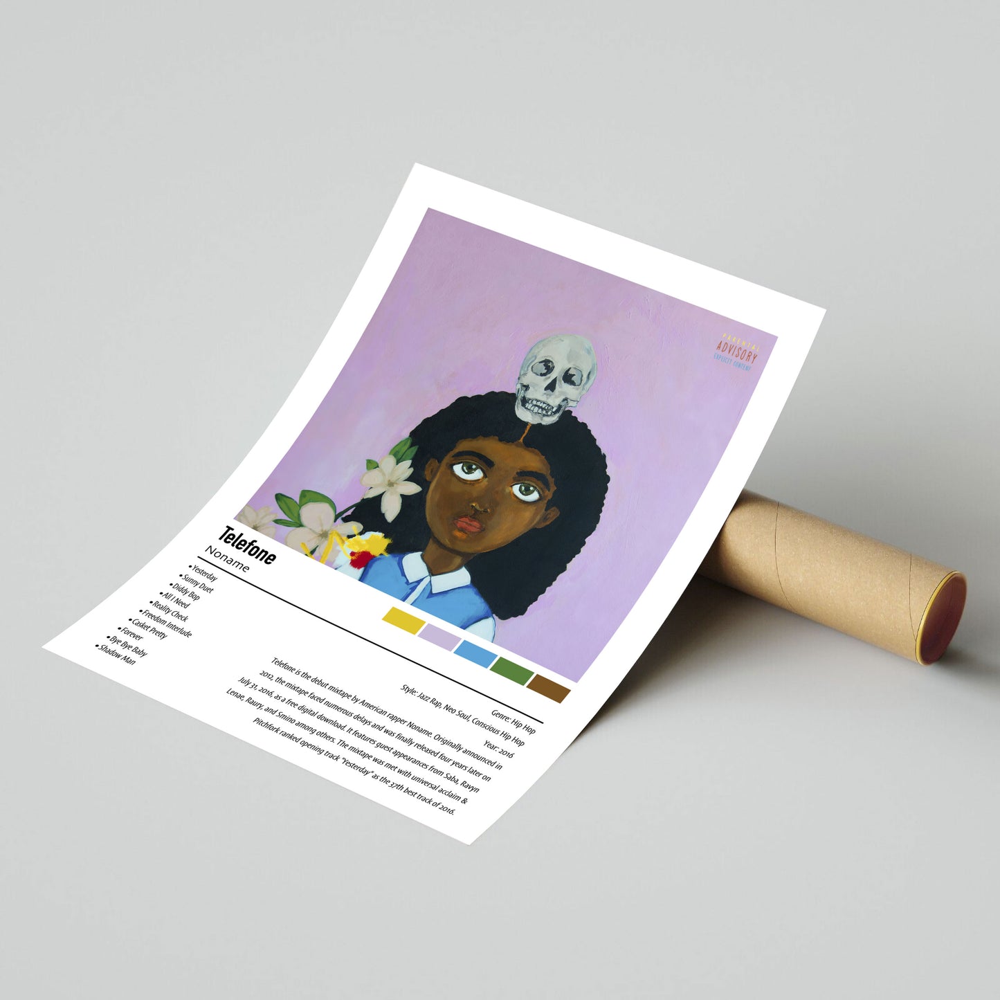 Noname | Telefone | Custom Album Cover Poster Print