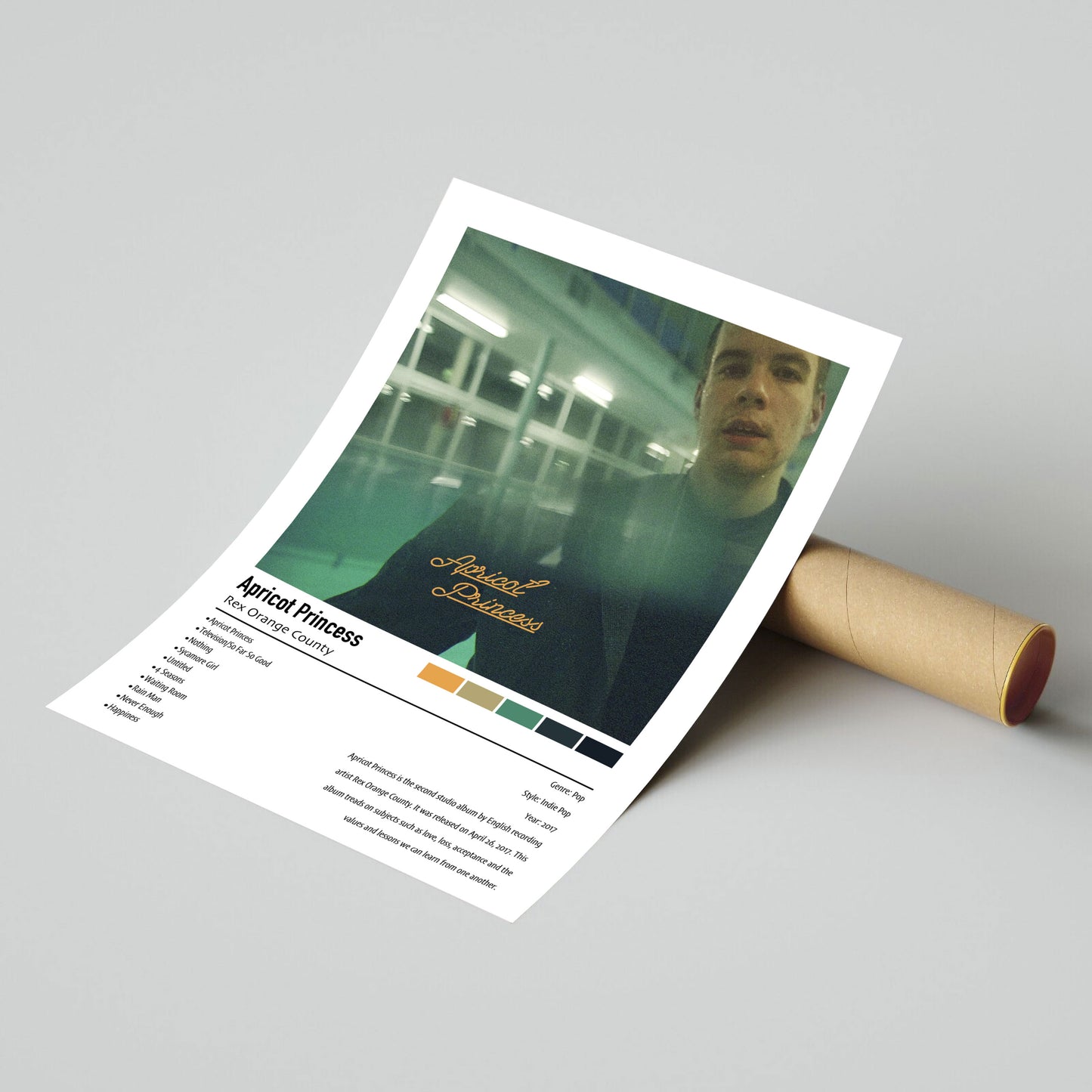 Rex Orange County | Apricot Princess | Custom Album Cover Poster Print