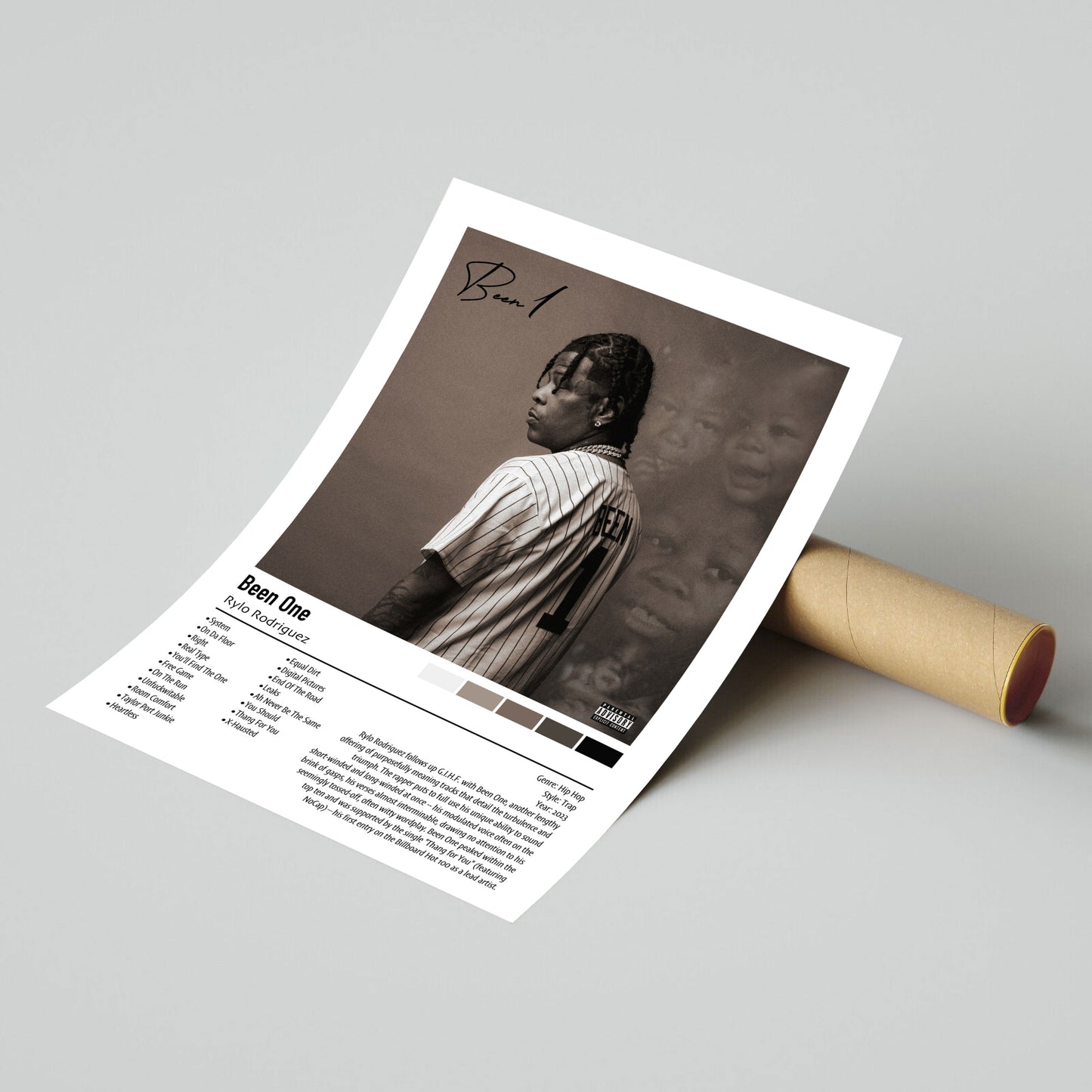 Rylo Rodriguez | Been One | Custom Album Cover Poster Print