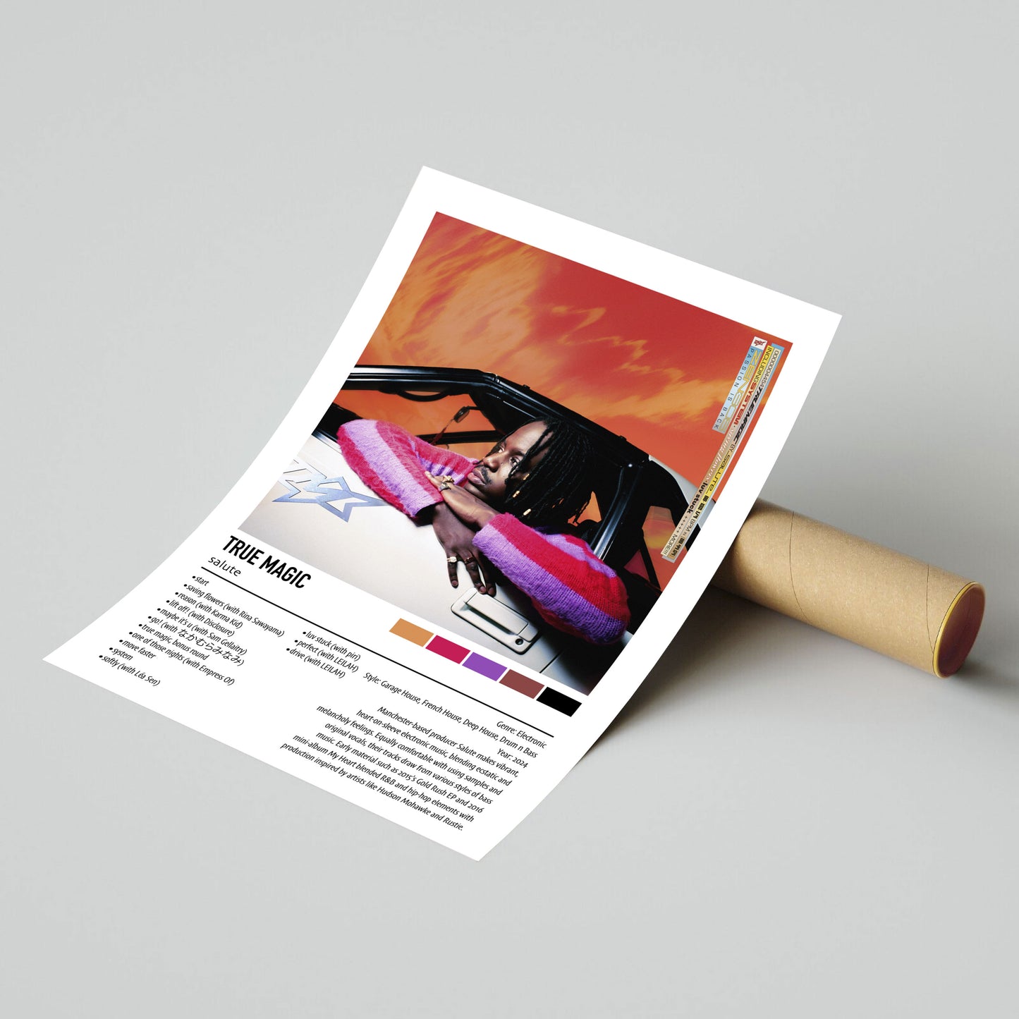 salute | TRUE MAGIC | Custom Album Cover Poster Print