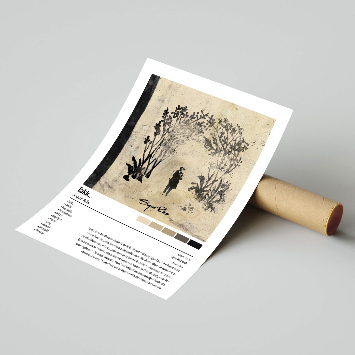 Sigur Rós | Takk... | Custom Album Cover Poster Print