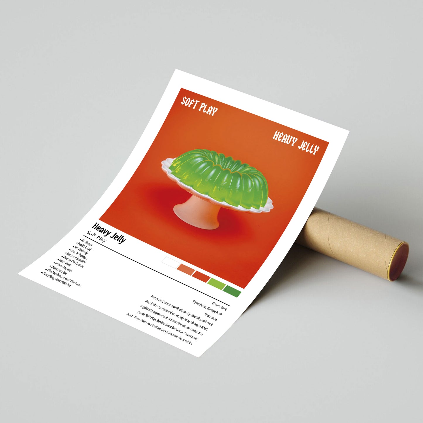 Soft Play | Heavy Jelly | Custom Album Cover Poster Print