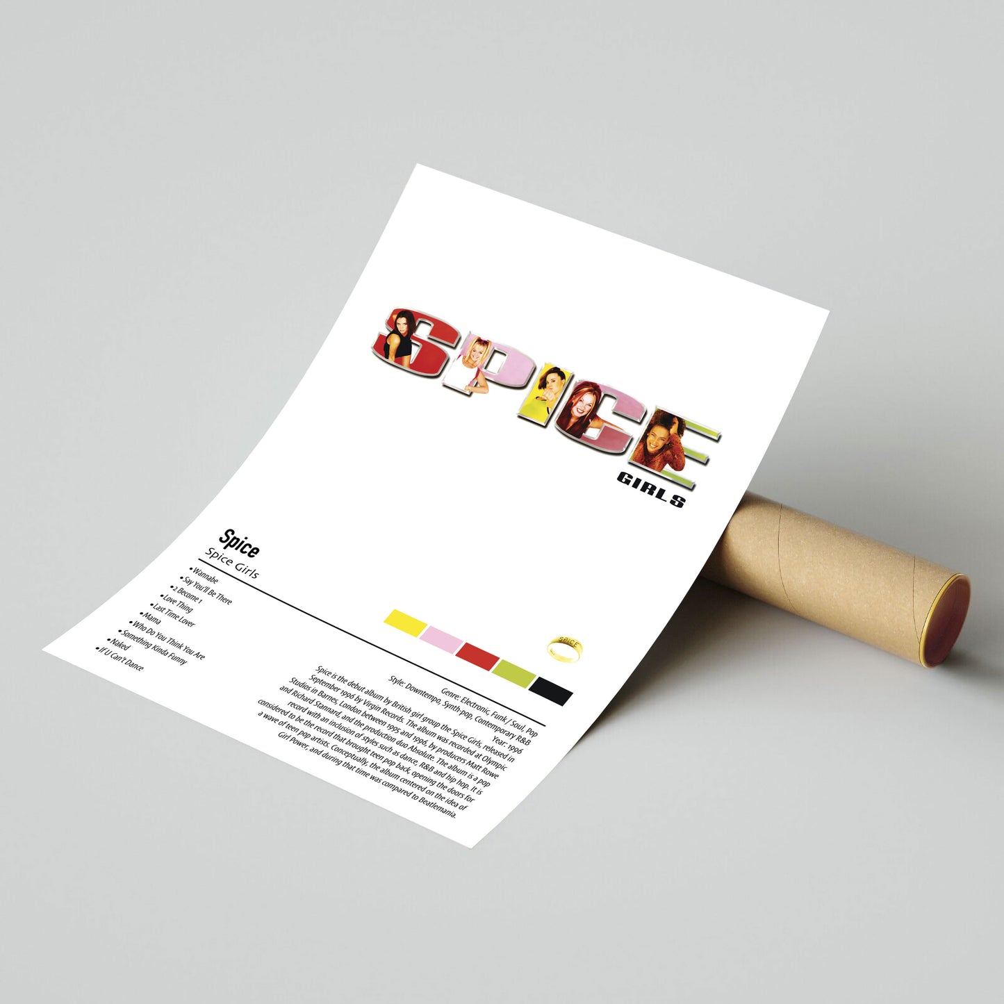 Spice Girls | Spice | Custom Album Cover Poster Print