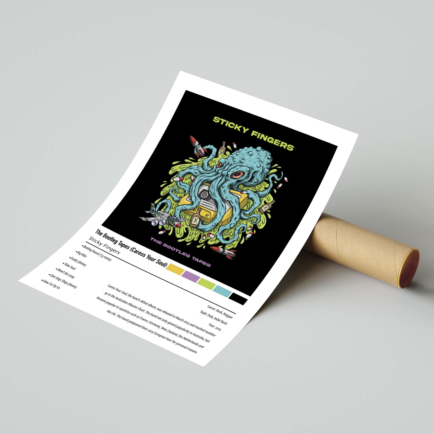 Sticky Fingers | The Bootleg Tapes (Caress Your Soul) | Custom Album Cover Poster Print