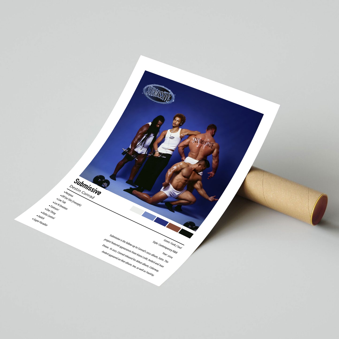 Destin Conrad | Submissive | Custom Album Cover Poster Print