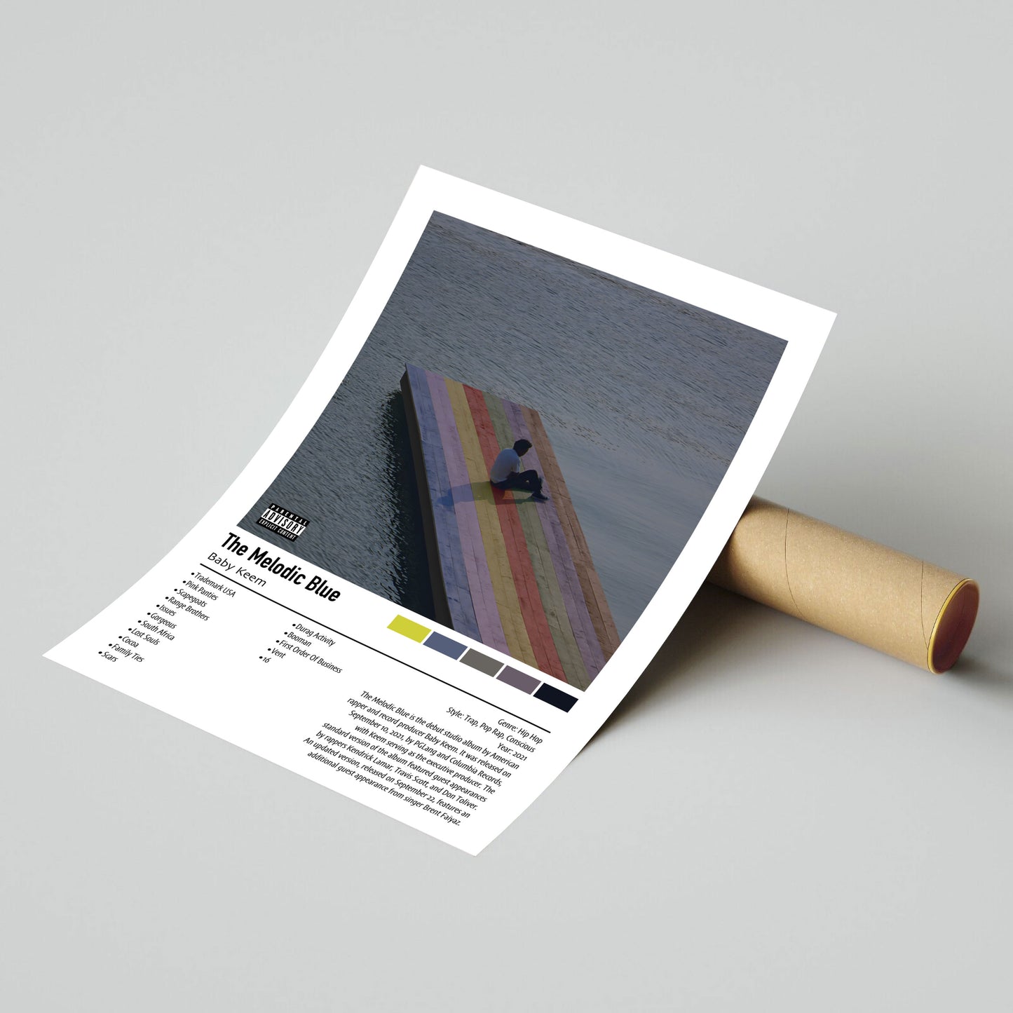 Baby Keem | The Melodic Blue | Custom Album Cover Poster Print