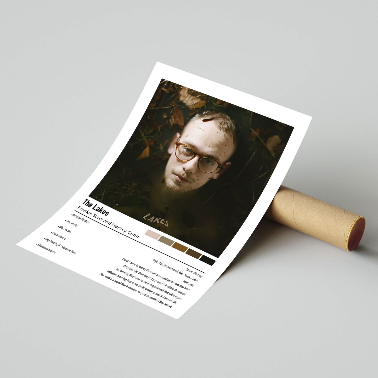 Frankie Stew and Harvey Gunn | The Lakes | Custom Album Cover Poster Print