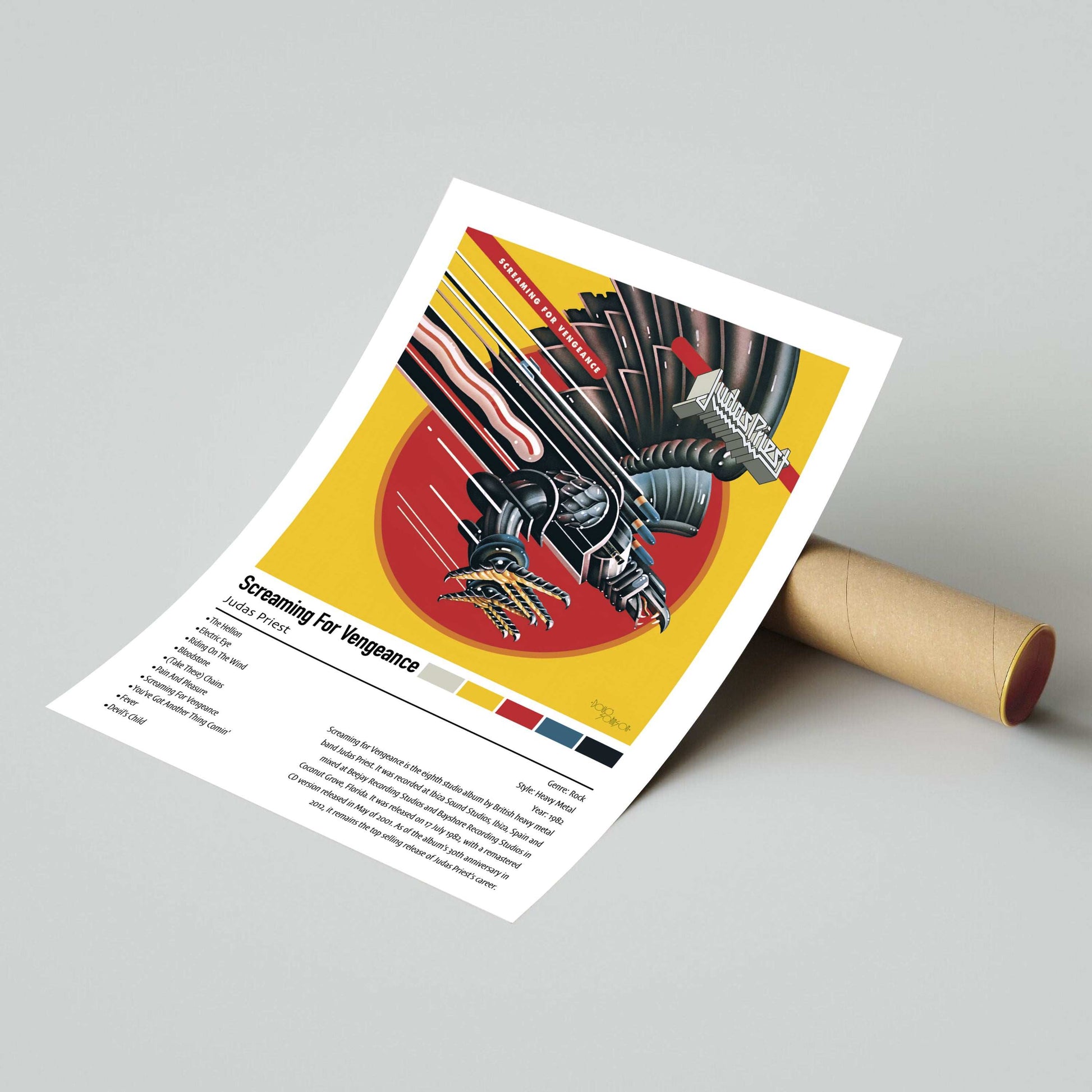 Judas Priest | Screaming For Vengeance | Custom Album Cover Poster Print
