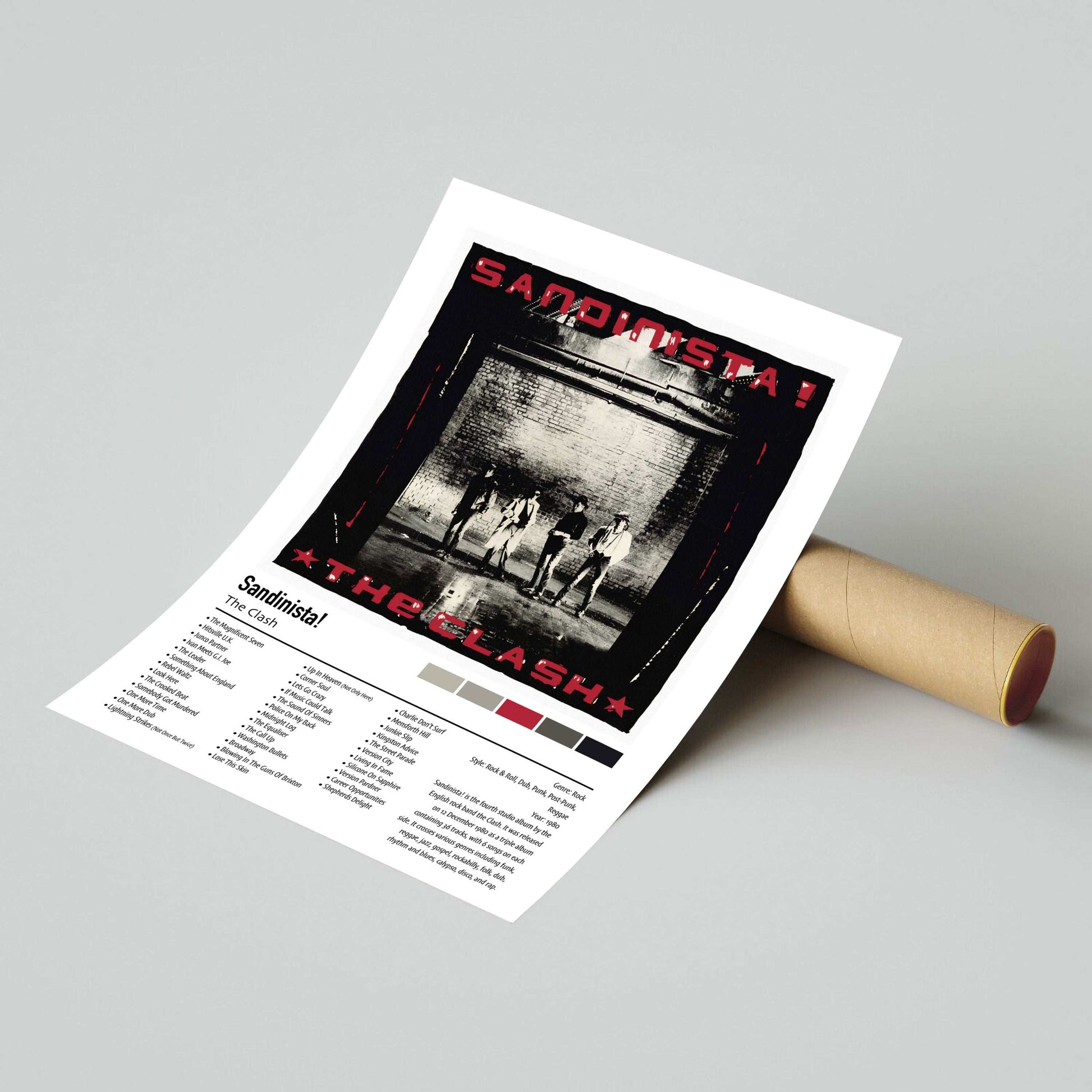 The Clash | Sandinista! | Custom Album Cover Poster Print