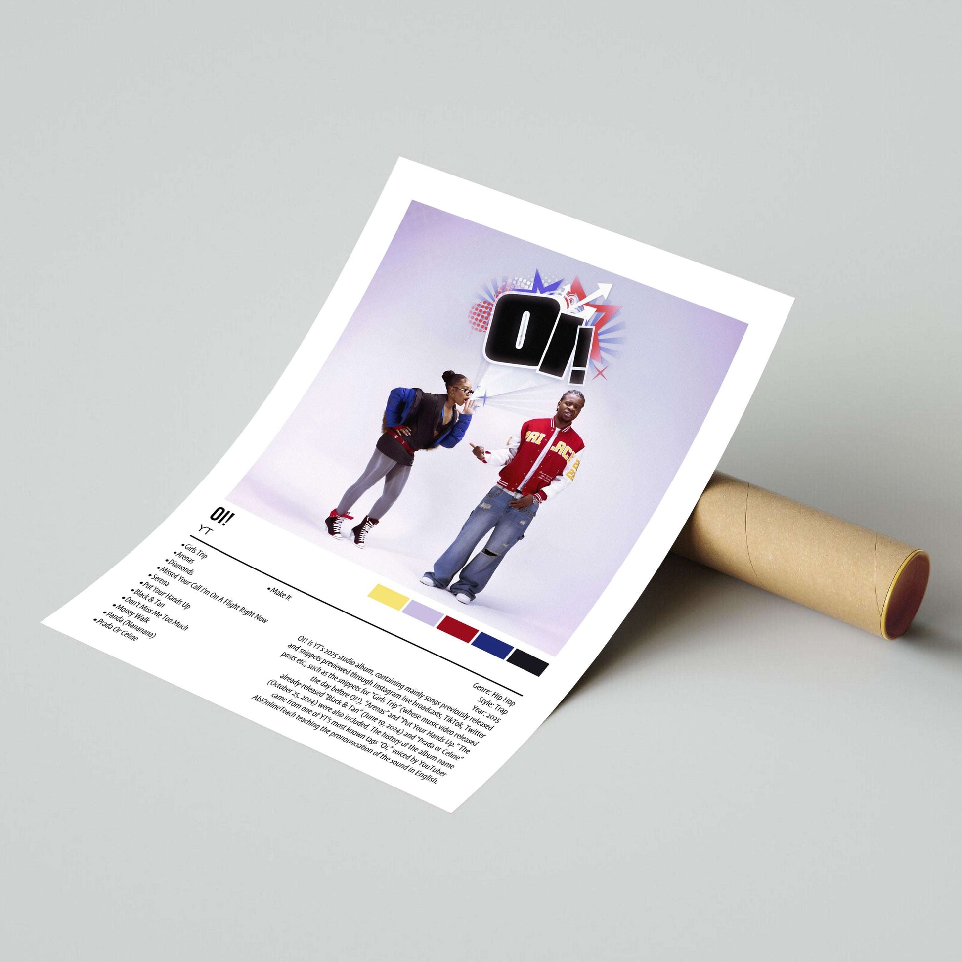 YT | Oi! | Custom Album Cover Poster Print