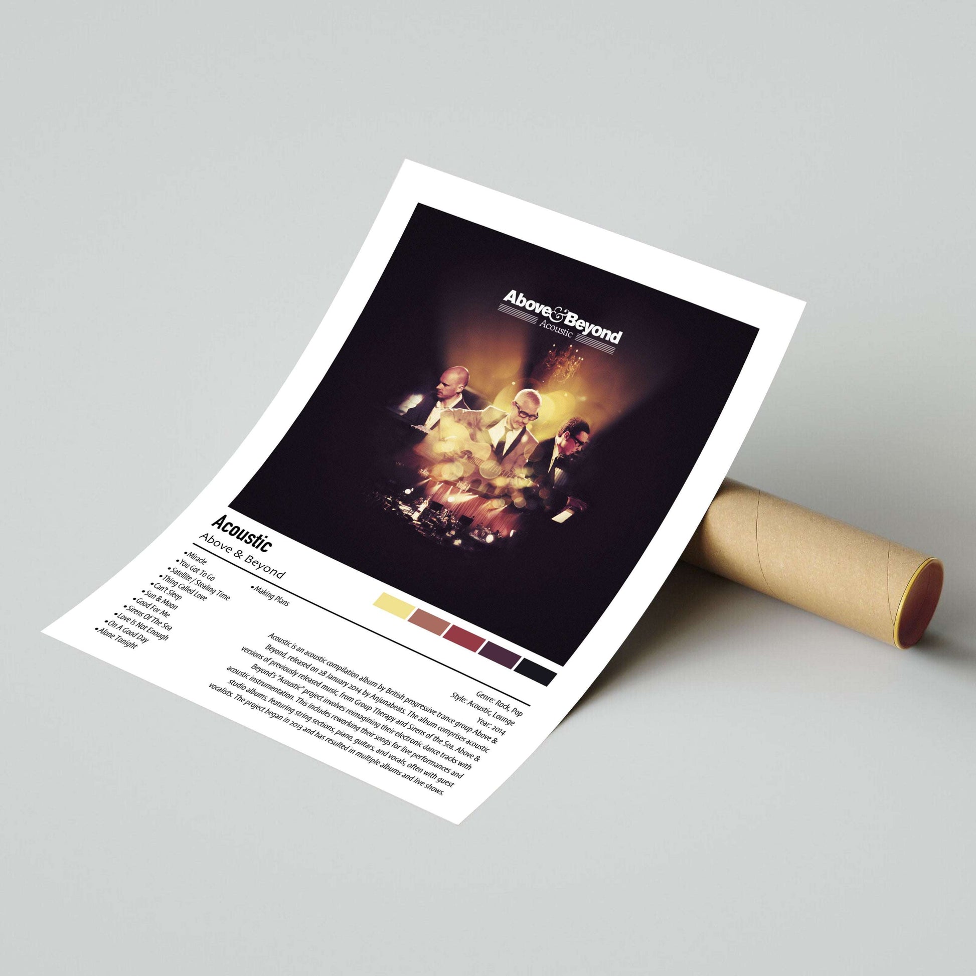 Above & Beyond | Acoustic | Custom Album Cover Poster Print