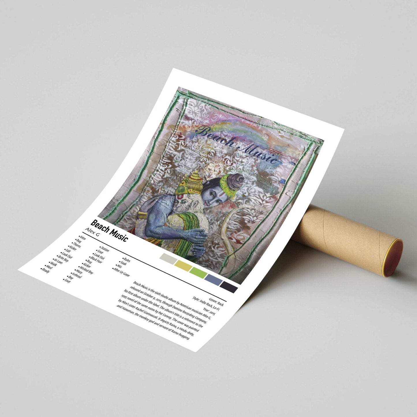 Alex G | Beach Music | Custom Album Cover Poster Print