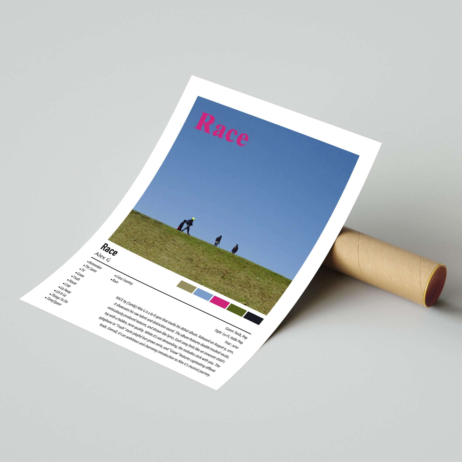 Alex G | Race | Custom Album Cover Poster Print