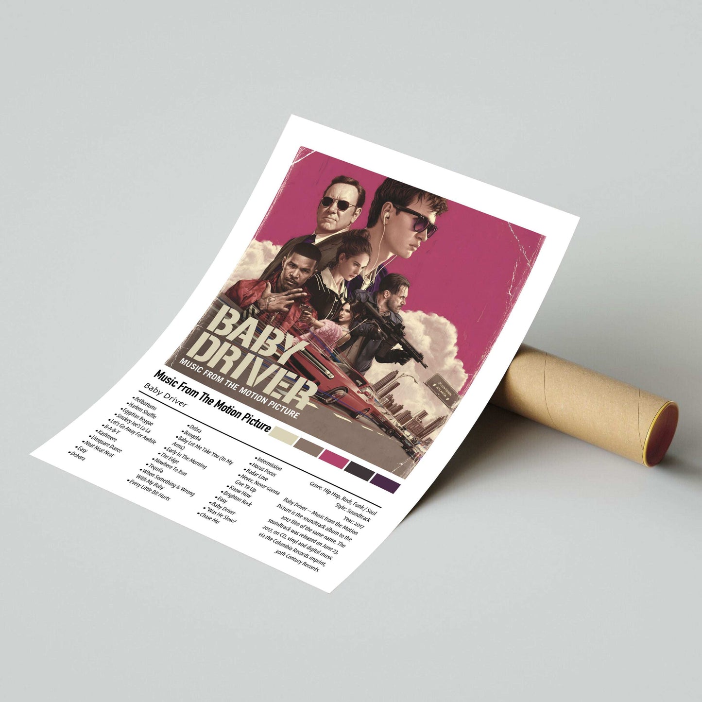 Various Artists | Baby Driver Soundtrack | Custom Album Cover Poster Print