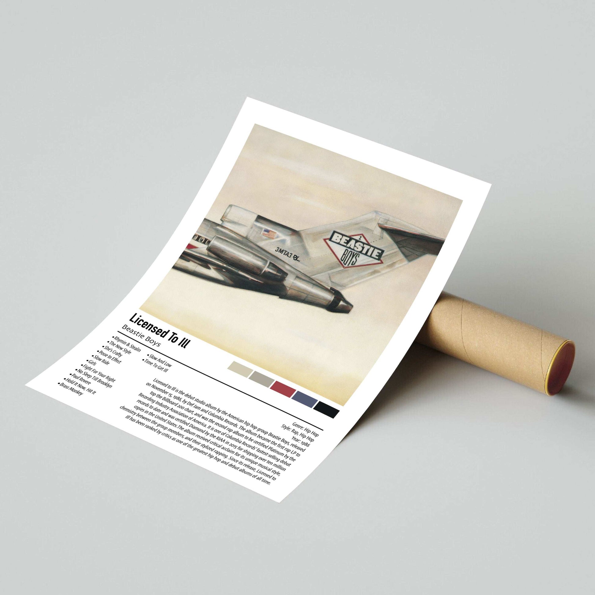 Beastie Boys | Licensed To Ill | Custom Album Cover Poster Print