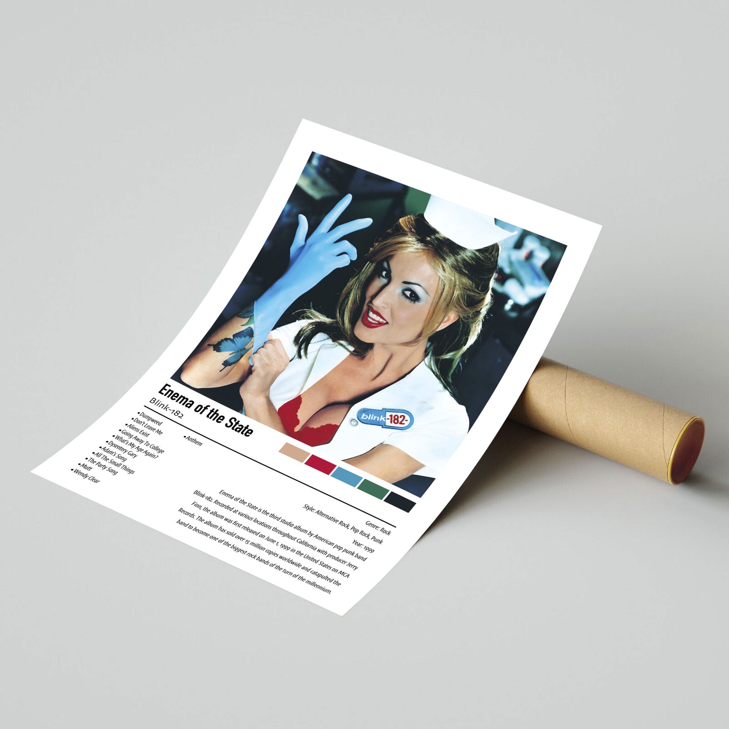 Blink-182 | Enema of the State | Custom Album Cover Poster Print