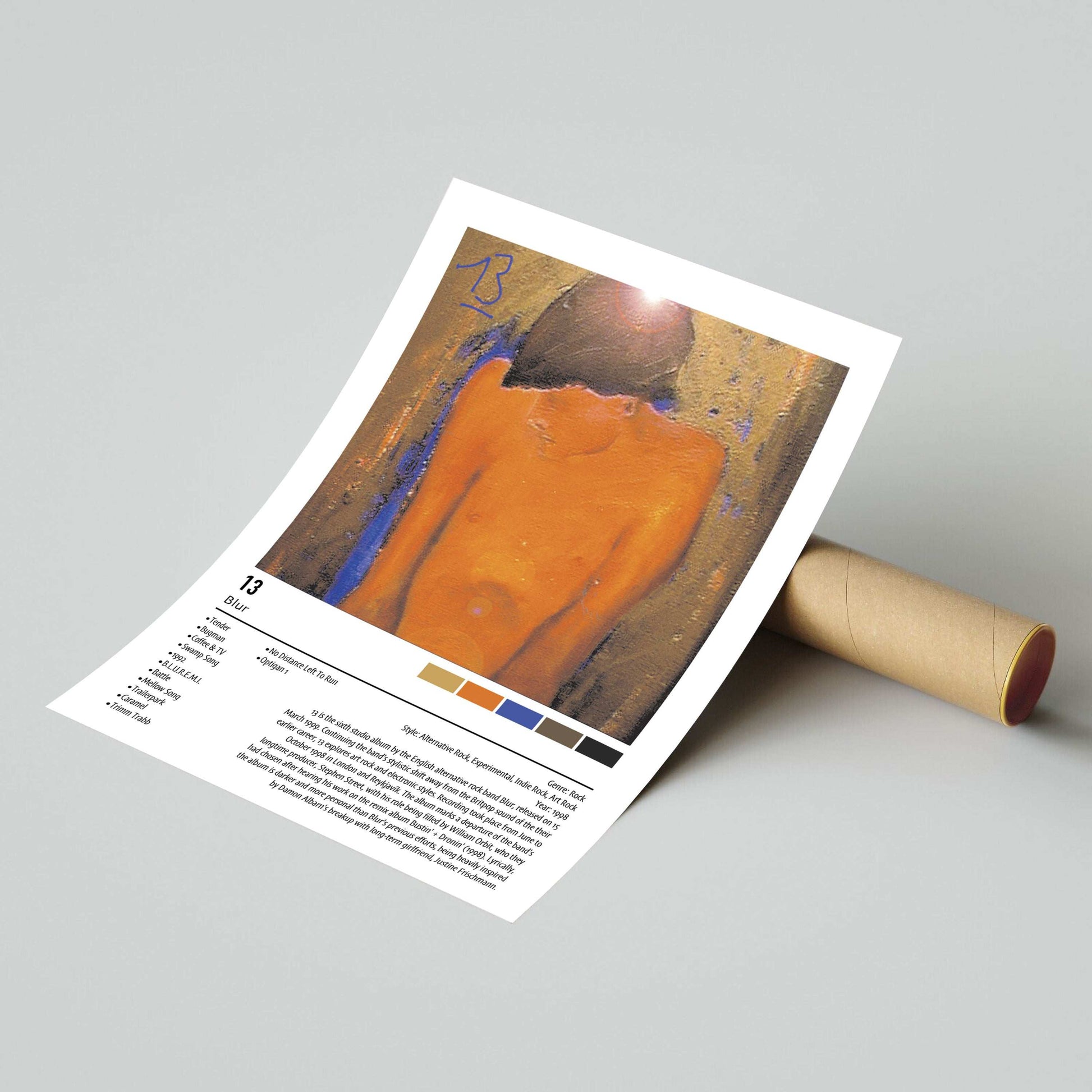 Blur | 13 | Custom Album Cover Poster Print
