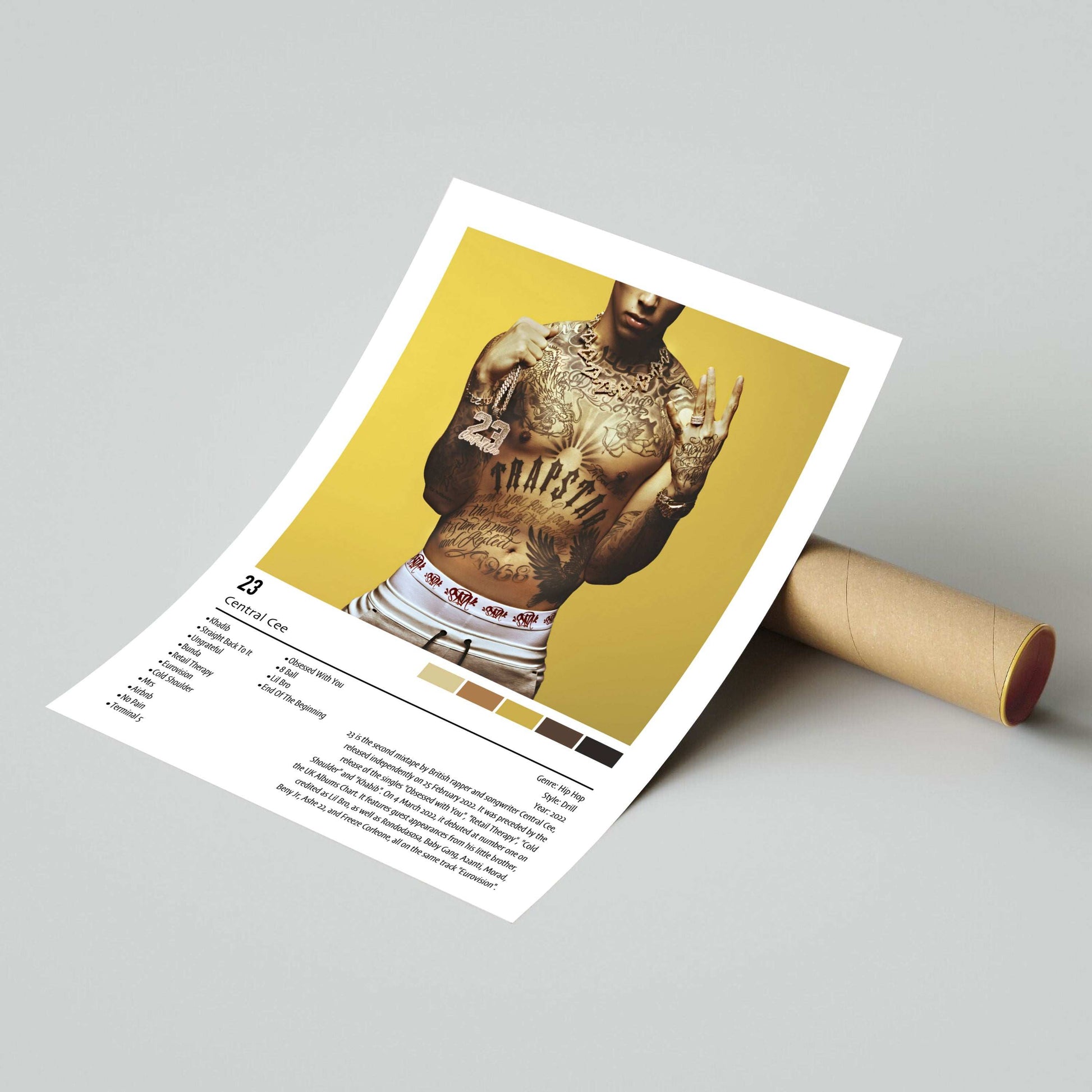 Central Cee | 23 | Custom Album Cover Poster Print