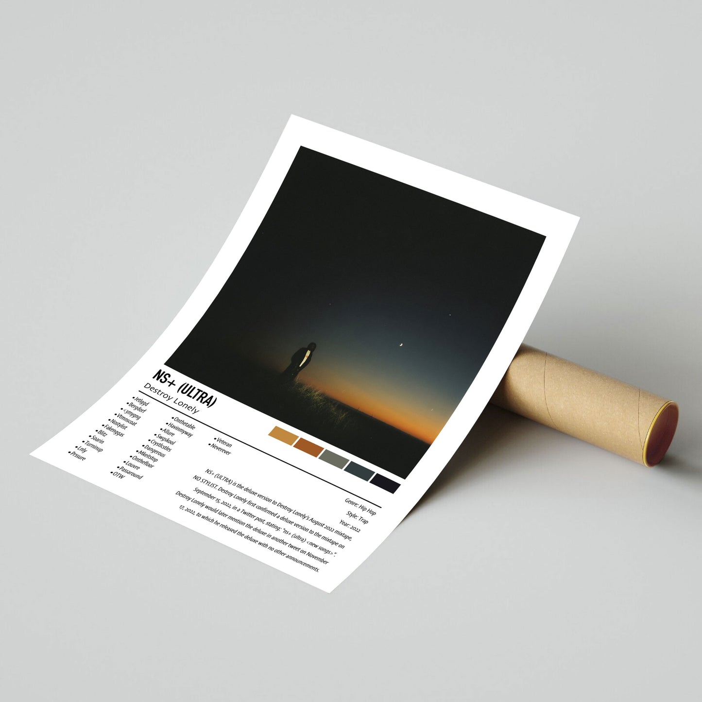 Destroy Lonely | NS+ (ULTRA) | Custom Album Cover Poster Print