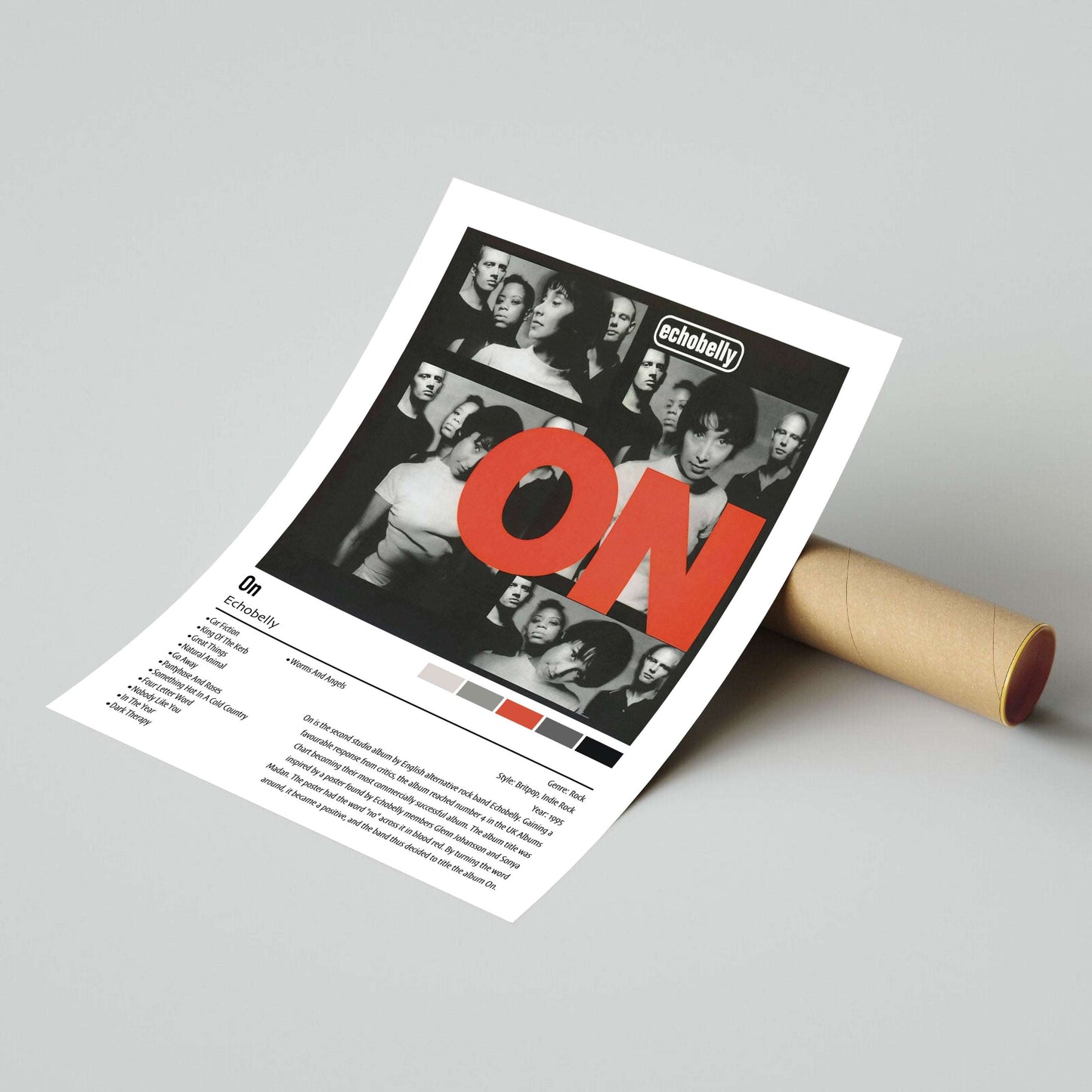 Echobelly | On | Custom Album Cover Poster Print