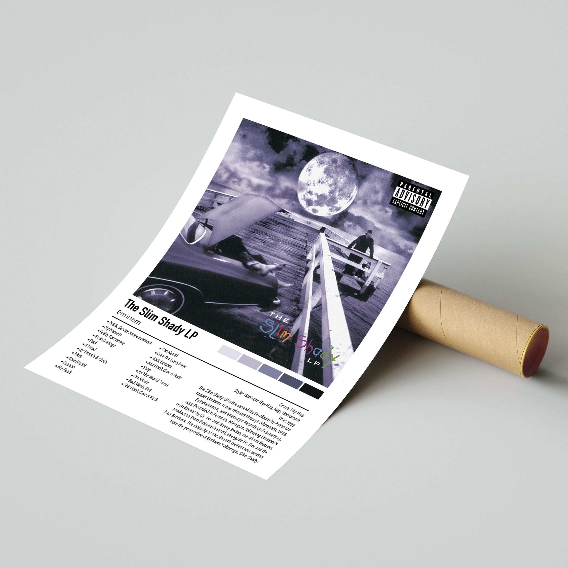 Eminem | The Slim Shady LP | Custom Album Cover Poster Print