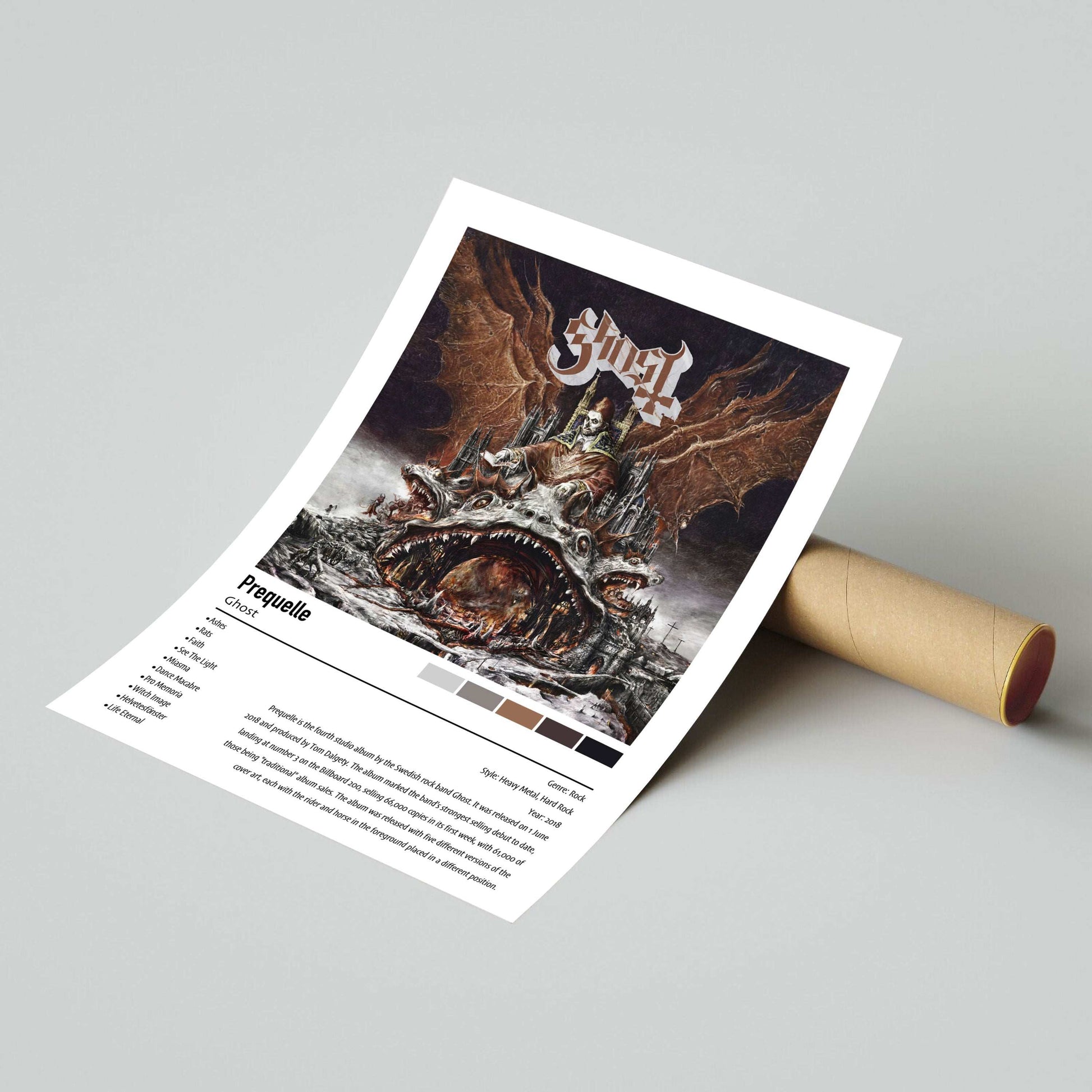 Ghost | Prequelle | Custom Album Cover Poster Print