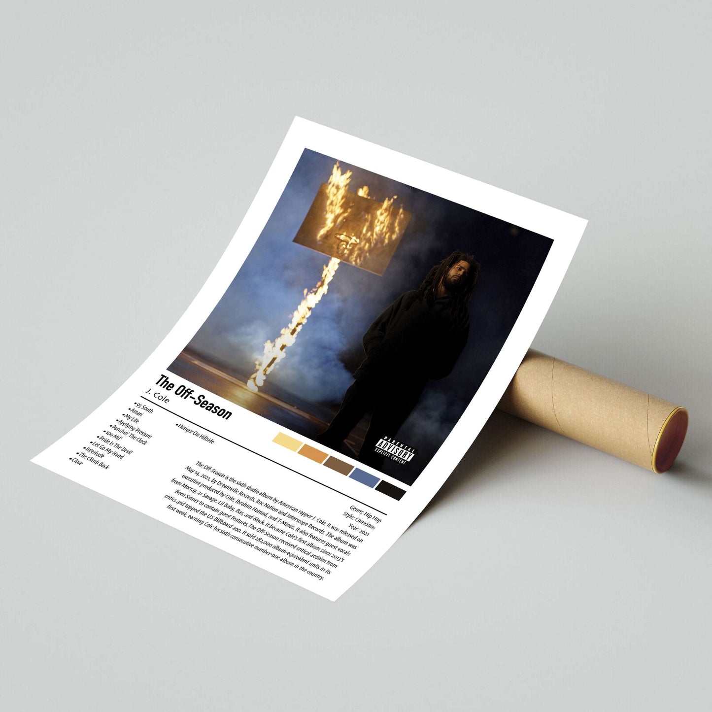 J. Cole | The Off-Season | Custom Album Cover Poster Print