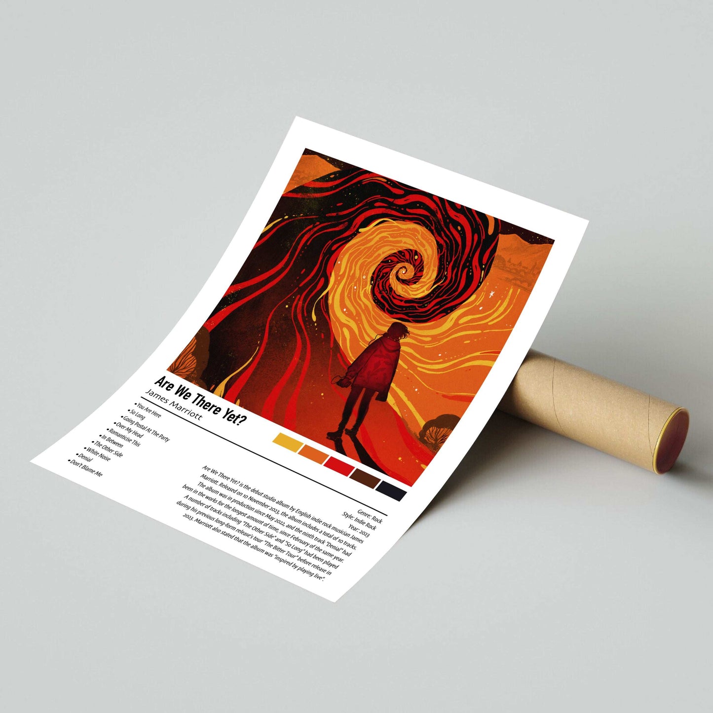 James Marriott | Are We There Yet? | Custom Album Cover Poster Print