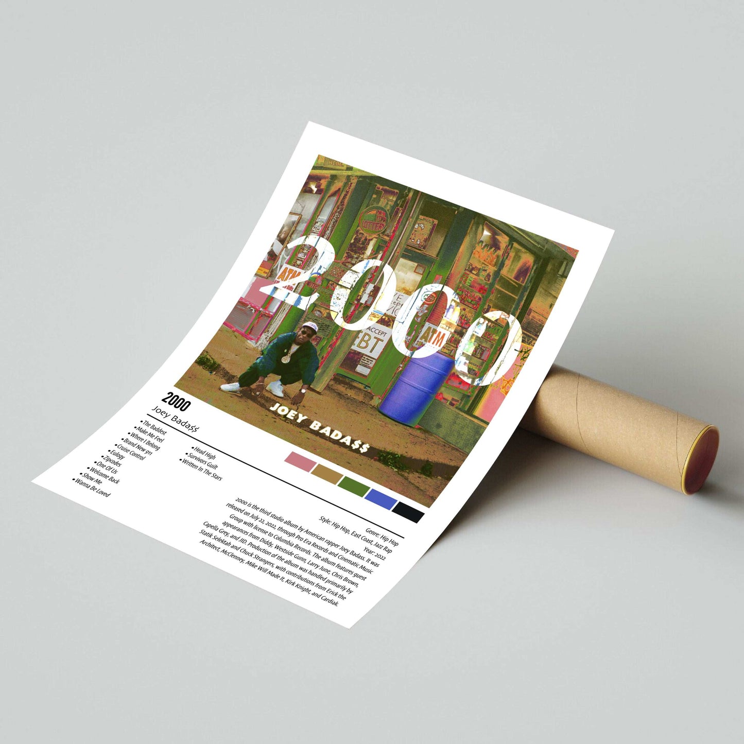 Joey Bada$$ | 2000 | Custom Album Cover Poster Print