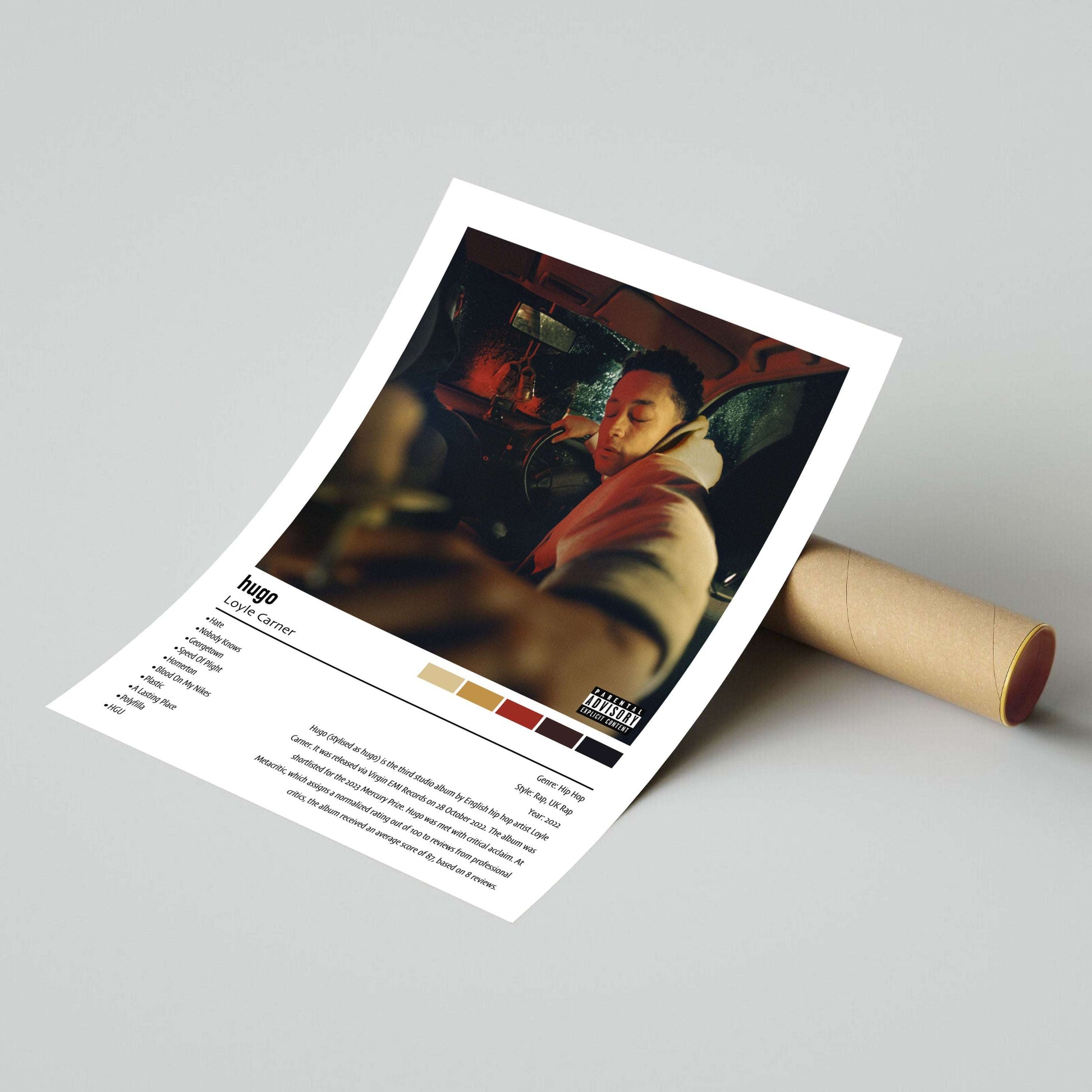 Loyle Carner | hugo | Custom Album Cover Poster Print