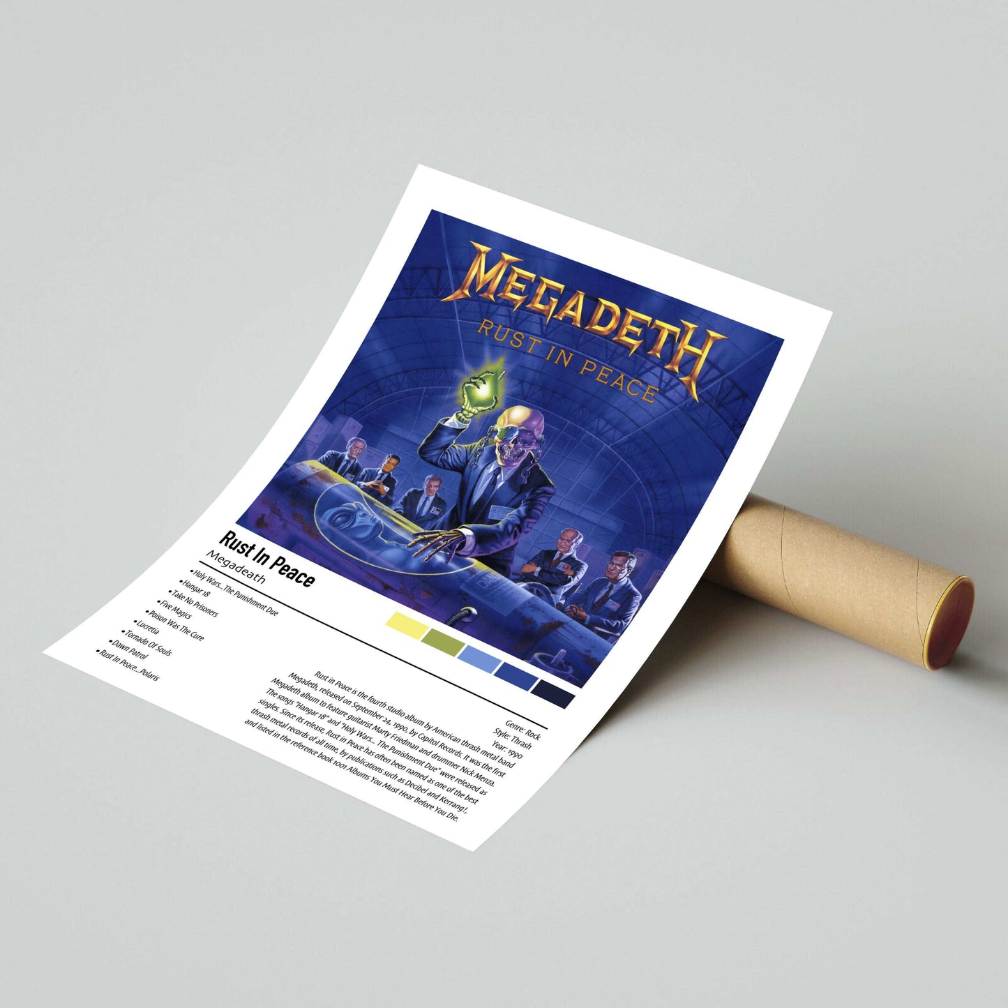 Megadeath | Rust In Peace | Custom Album Cover Poster Print