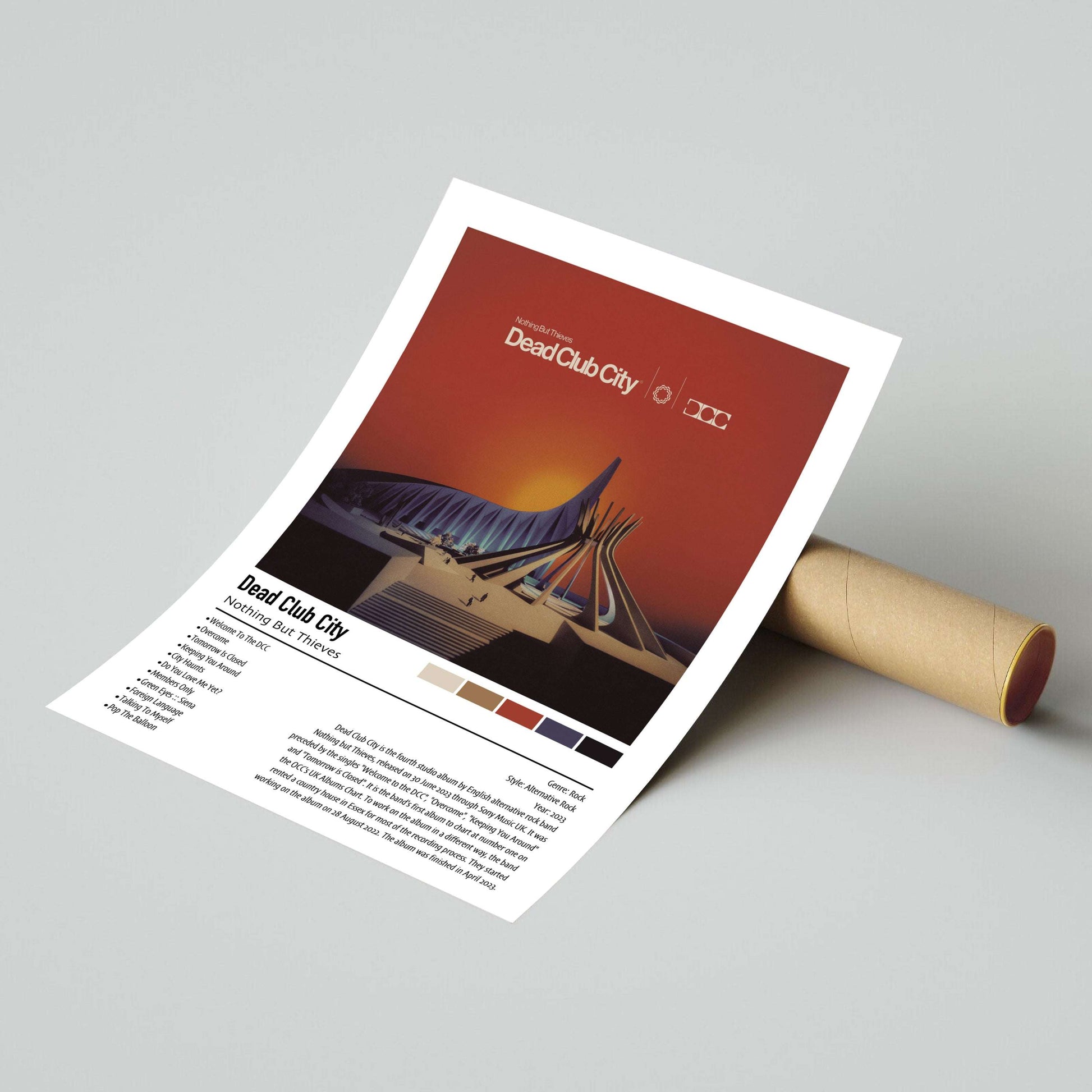 Nothing But Thieves | Dead Club City | Custom Album Cover Poster Print