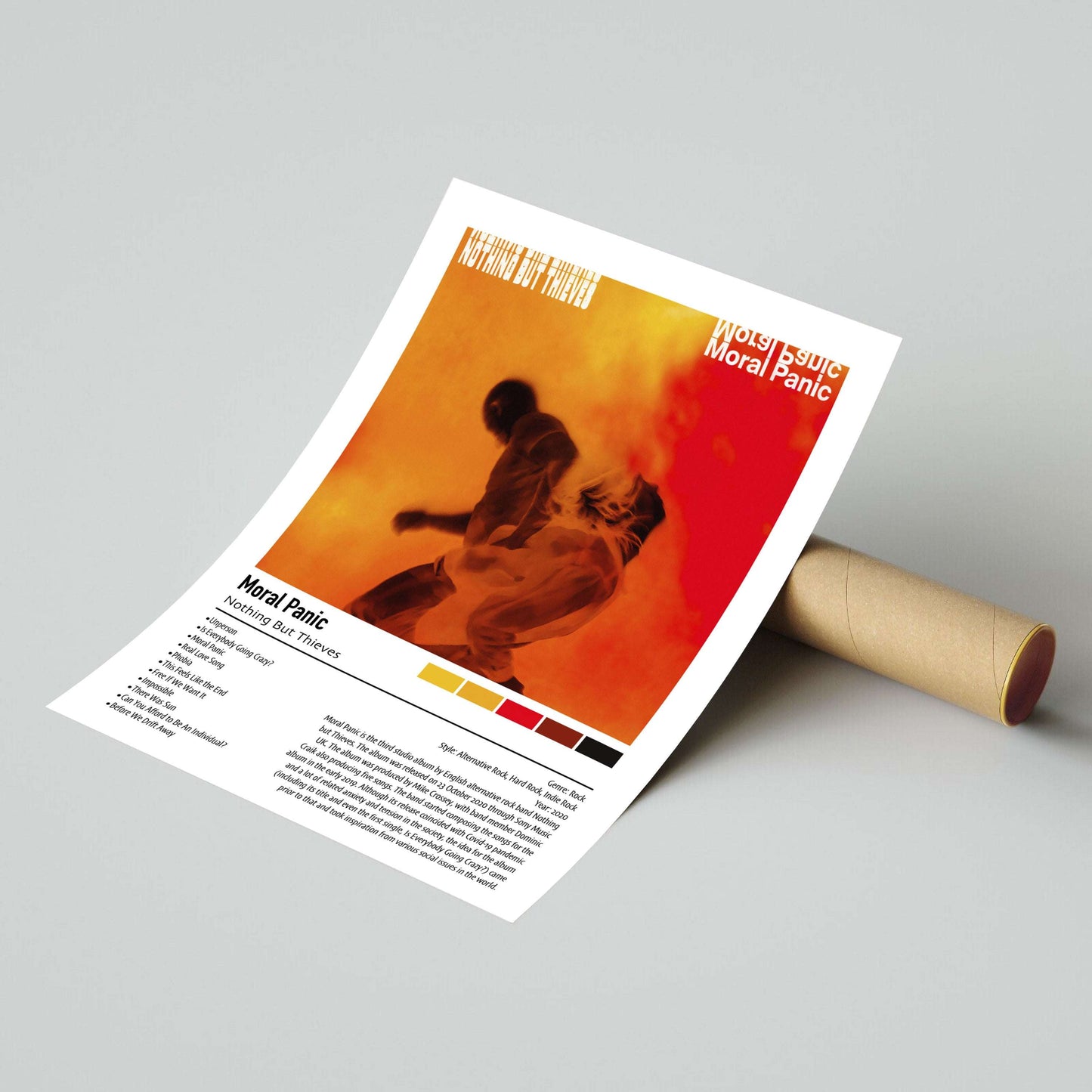 Nothing But Thieves | Moral Panic | Custom Album Cover Poster Print