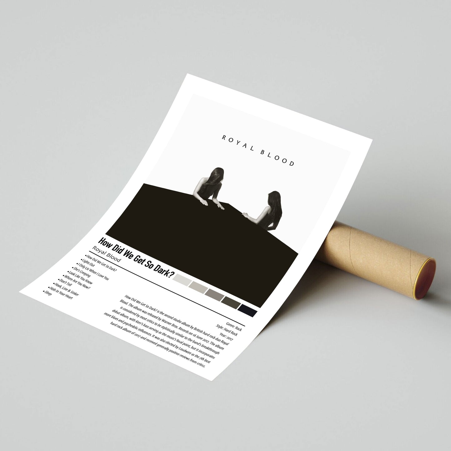 Royal Blood | How Did We Get So Dark? | Custom Album Cover Poster Print