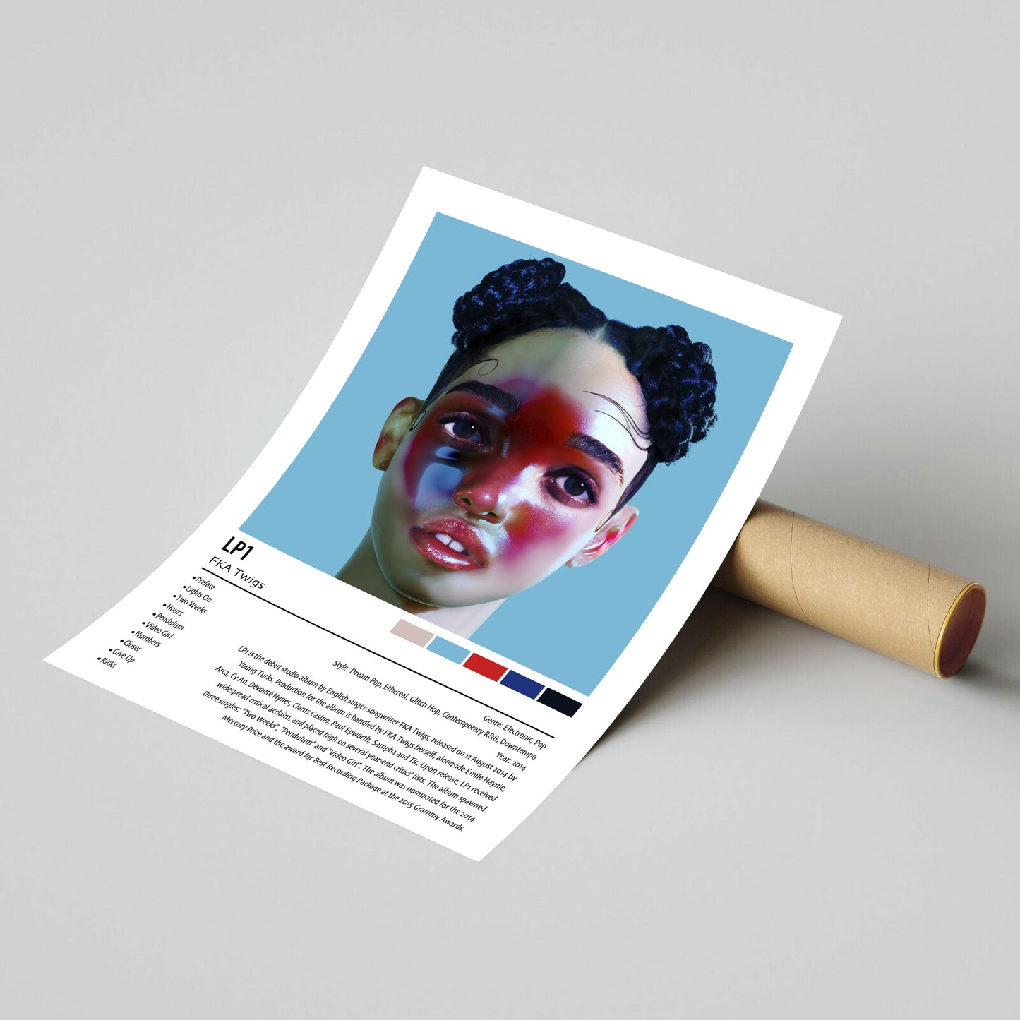 FKA Twigs | LP1 |  Custom Album Cover Poster Print