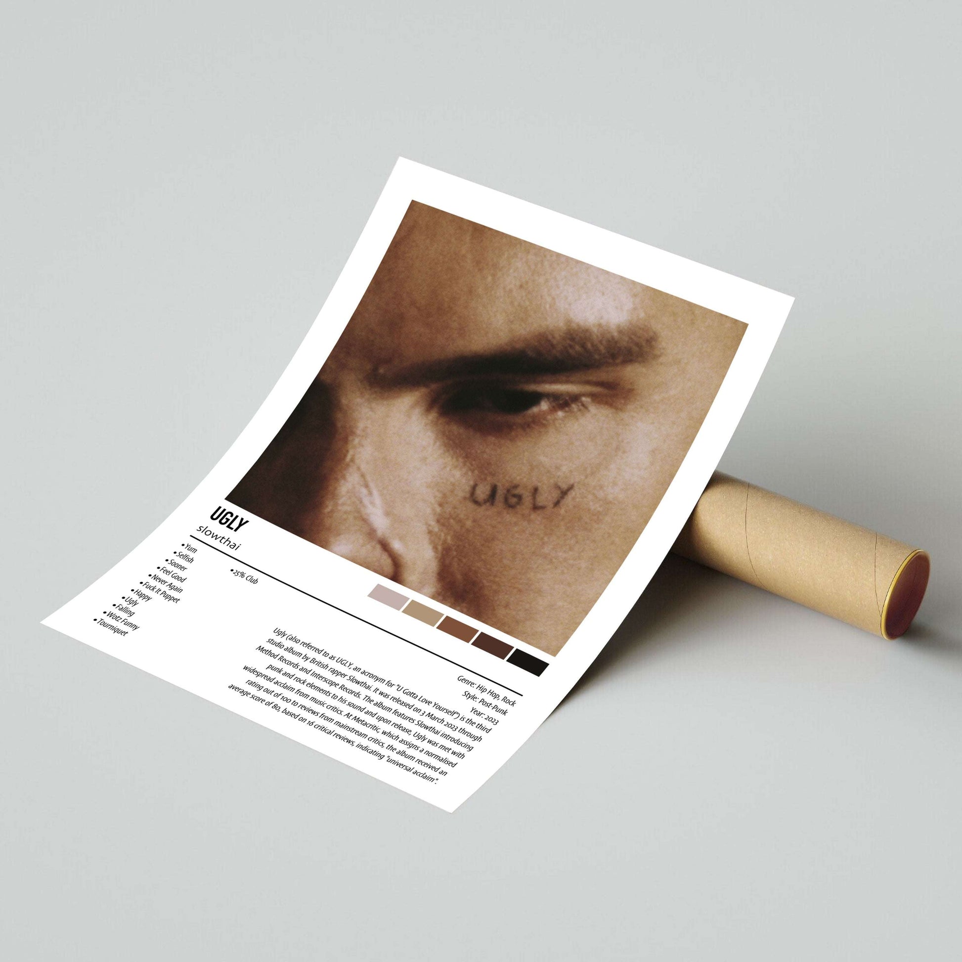 slowthai | UGLY | Custom Album Cover Poster Print