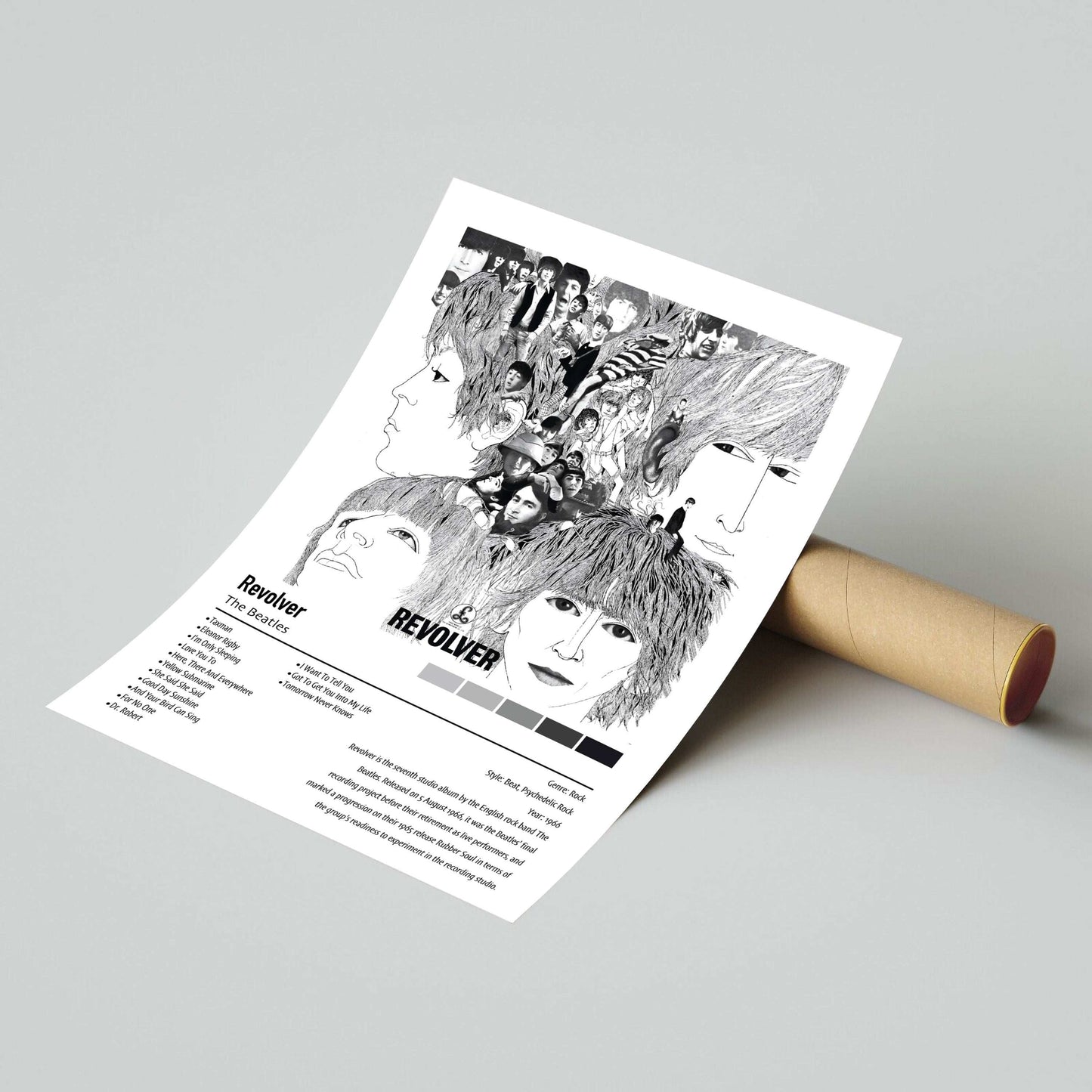 The Beatles | Revolver | Custom Album Cover Poster Print