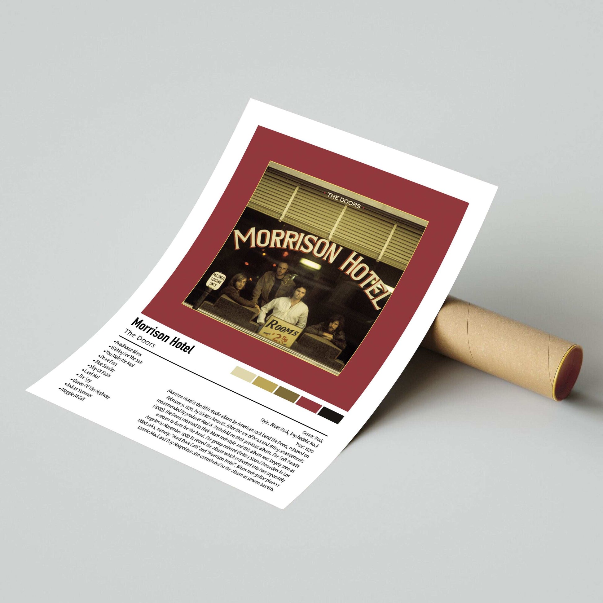 The Doors | Morrison Hotel | Custom Album Cover Poster Print