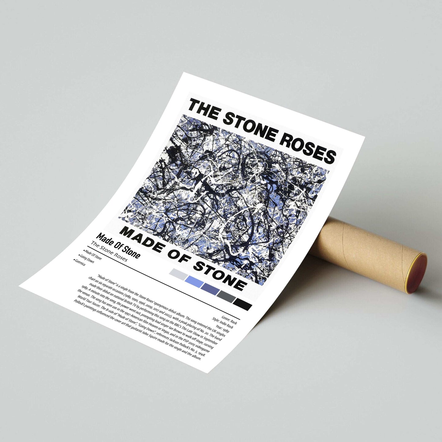 The Stone Roses | Made Of Stone | Custom Album Cover Poster Print