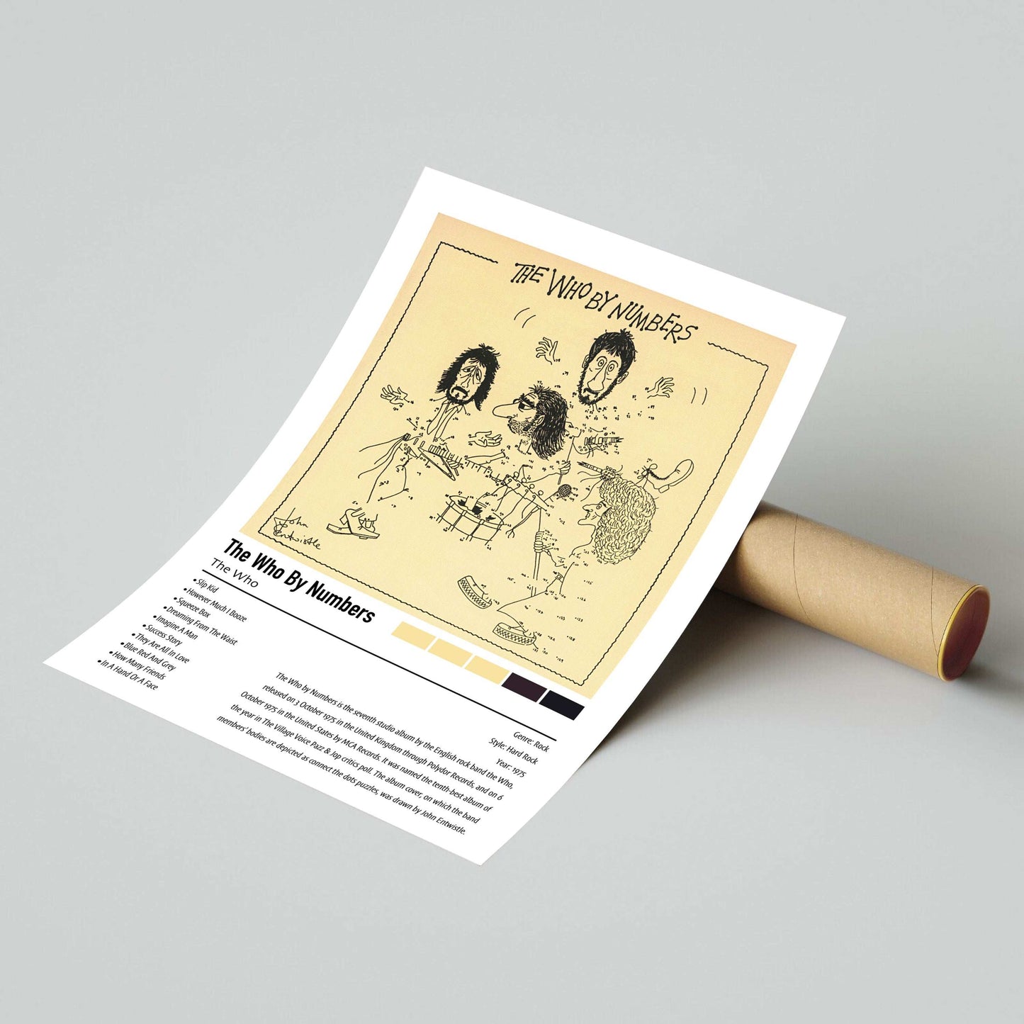 The Who | The Who By Numbers | Custom Album Cover Poster Print