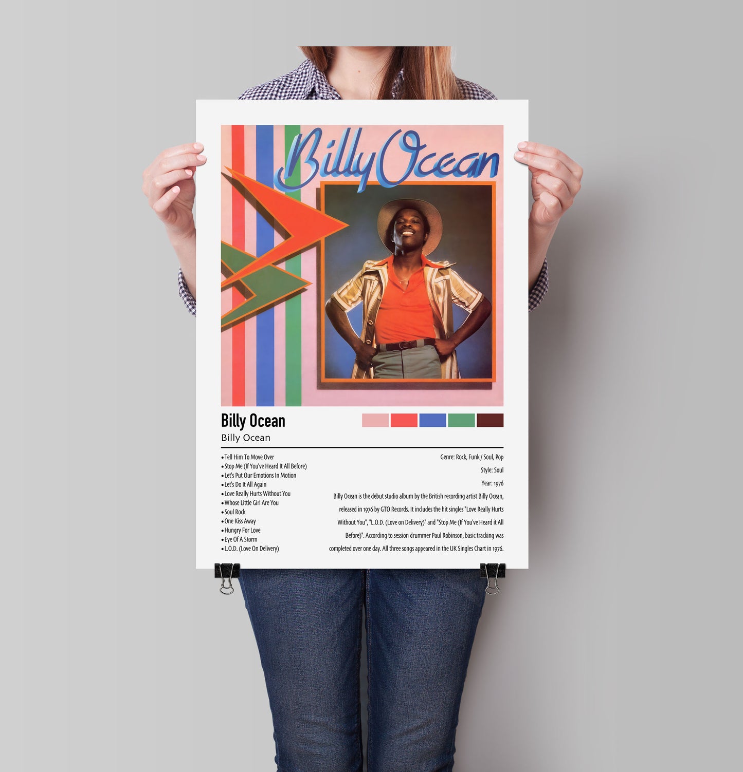 Billy Ocean | Billy Ocean | Custom Album Cover Poster Print