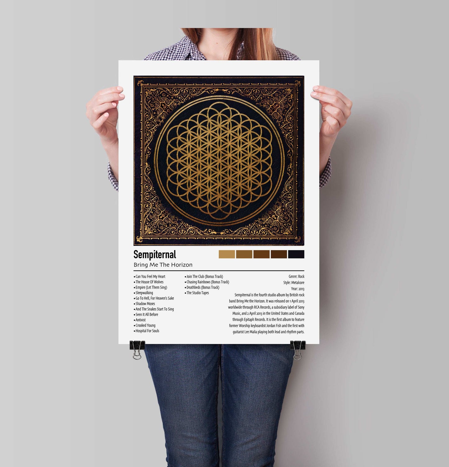Bring Me The Horizon | Sempiternal | Custom Album Cover Poster Print