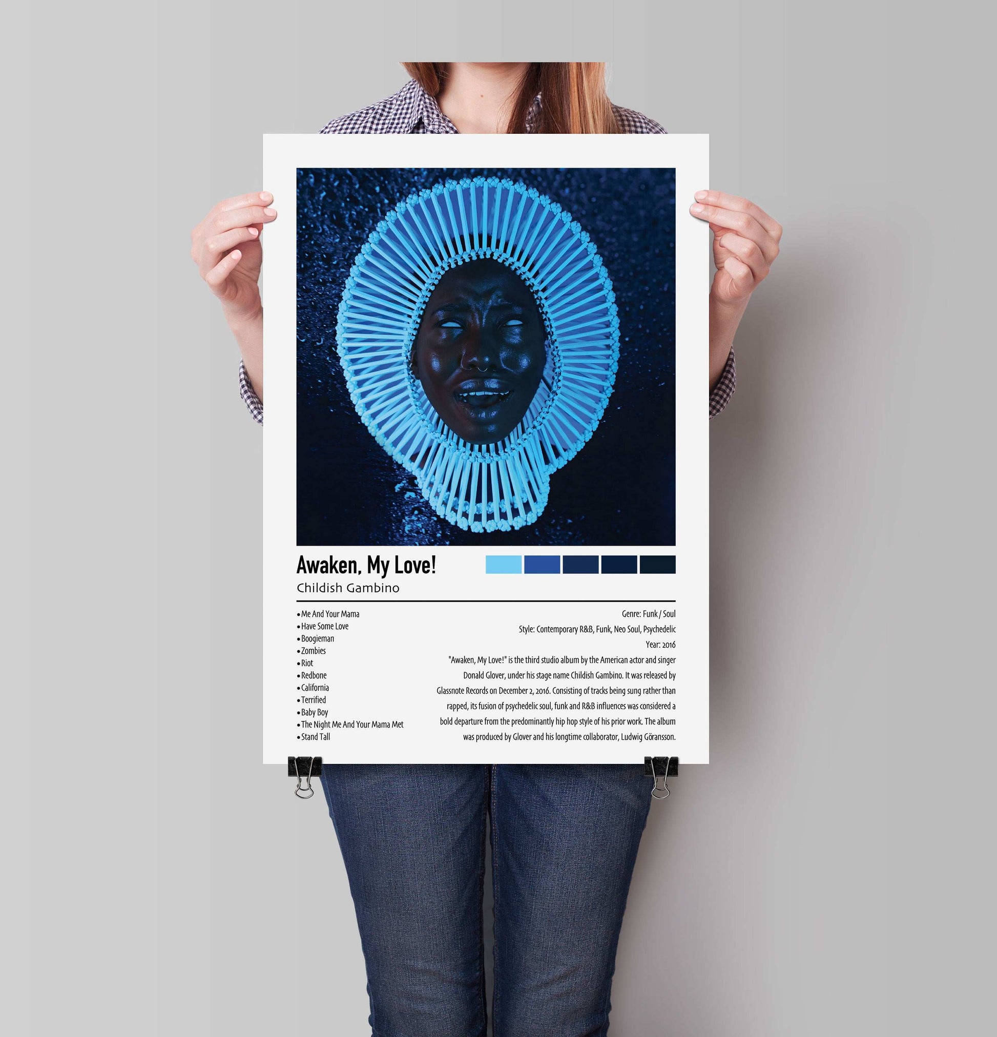 Childish Gambino | Awaken, My Love! | Custom Album Cover Poster Print