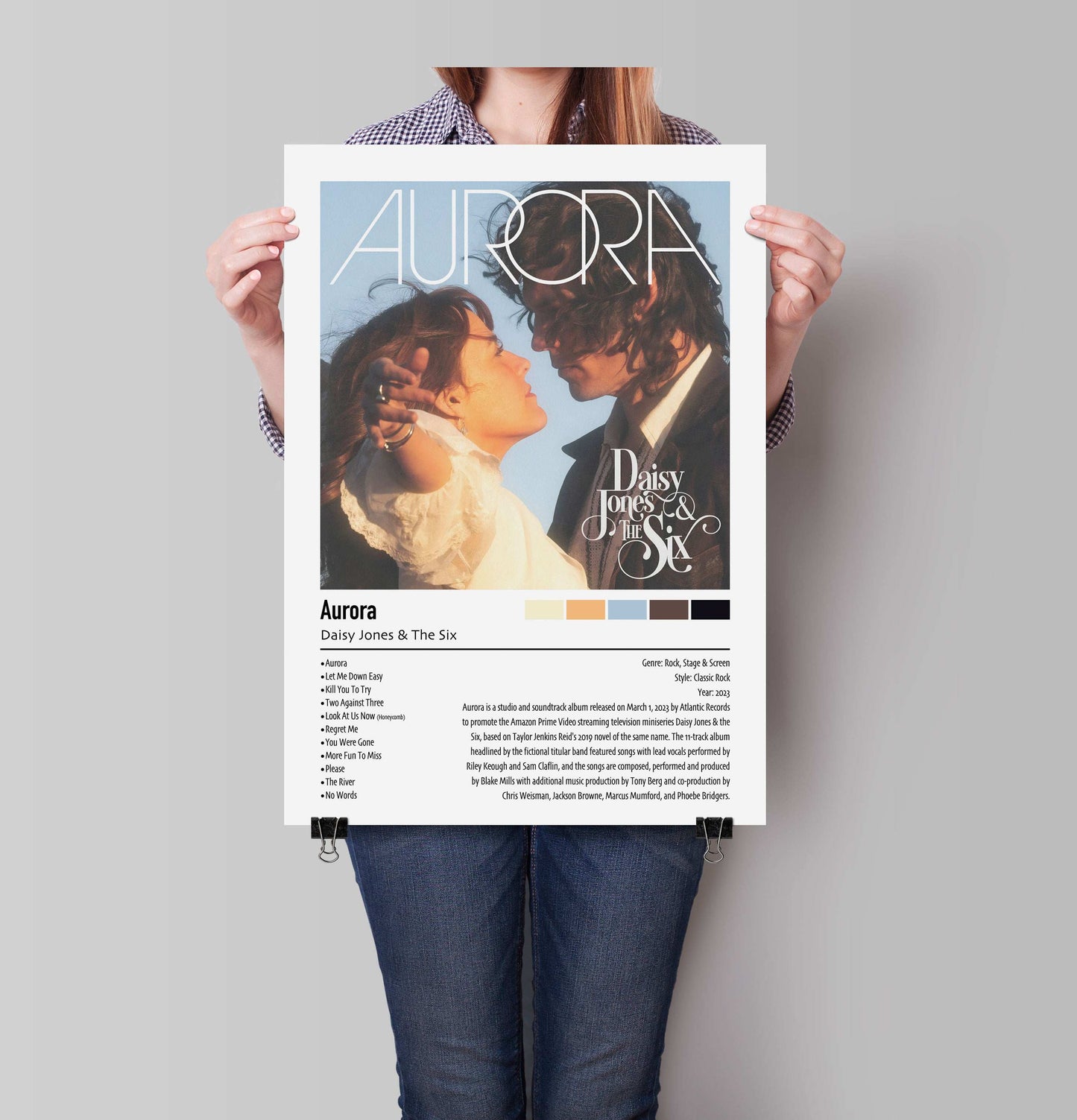 Daisy Jones & The Six | Aurora | Custom Album Cover Poster Print