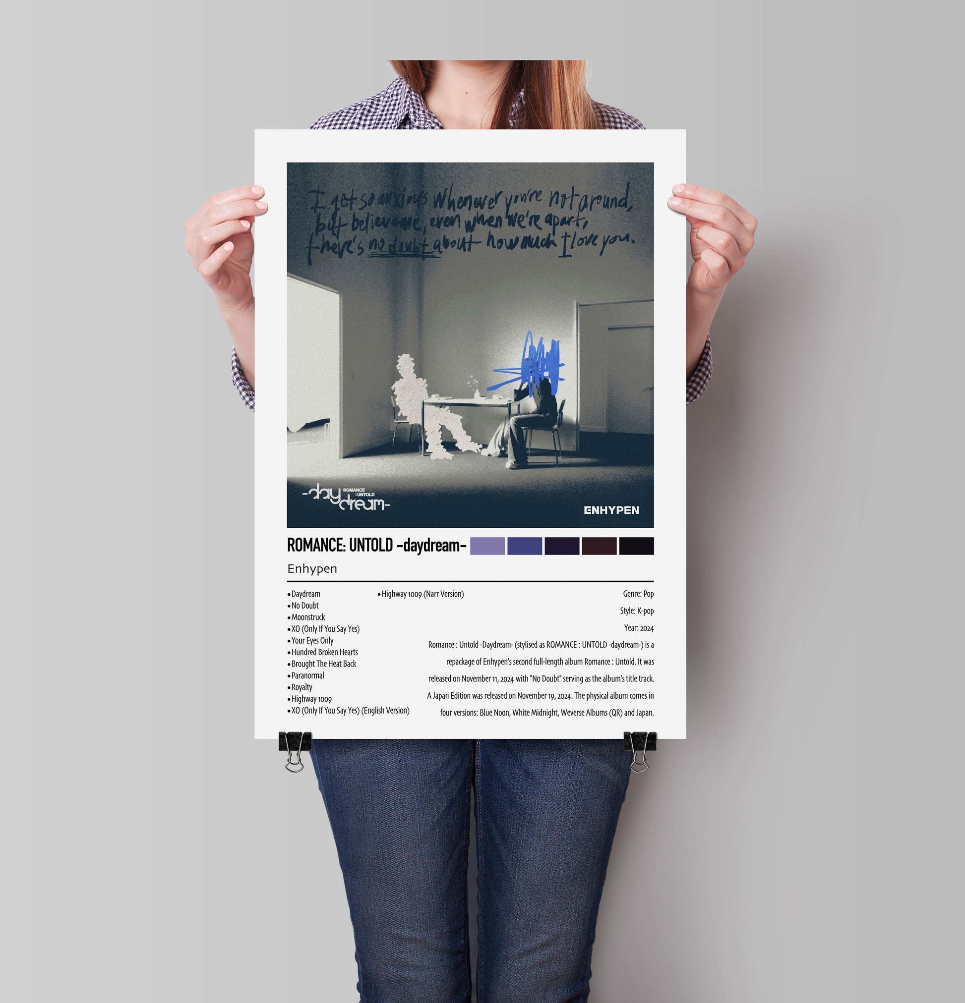 Enhypen | ROMANCE: UNTOLD -daydream- | Custom Album Cover Poster Print