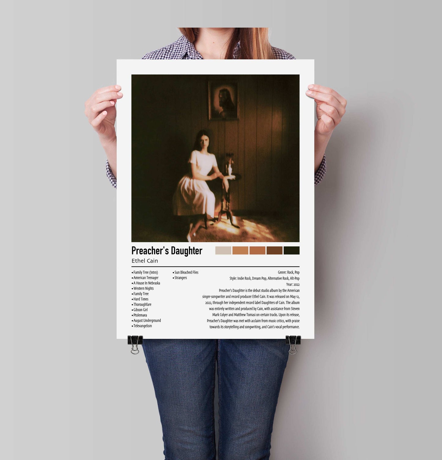 Ethel Cain | Preacher's Daughter | Custom Album Cover Poster Print